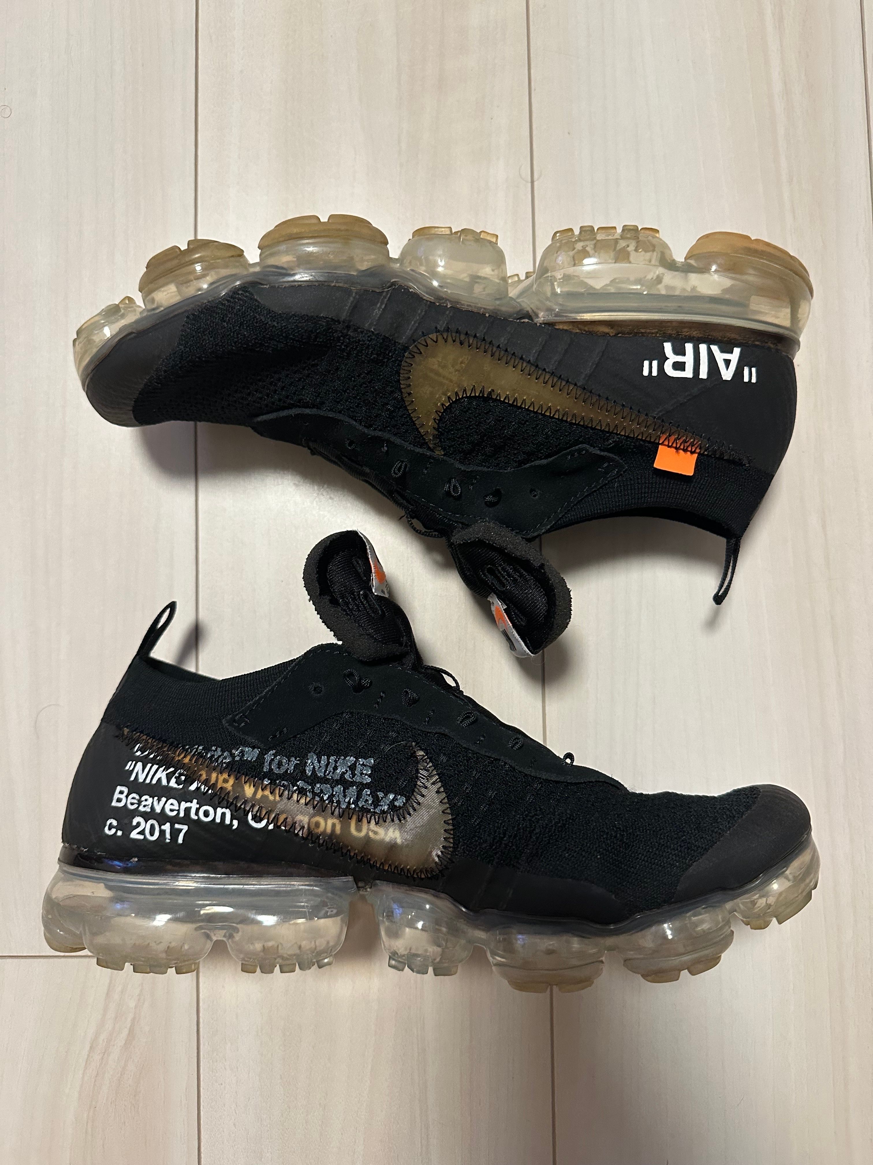 Off-White × Nike Air Vapormax "Black/Total Orange/Clear"