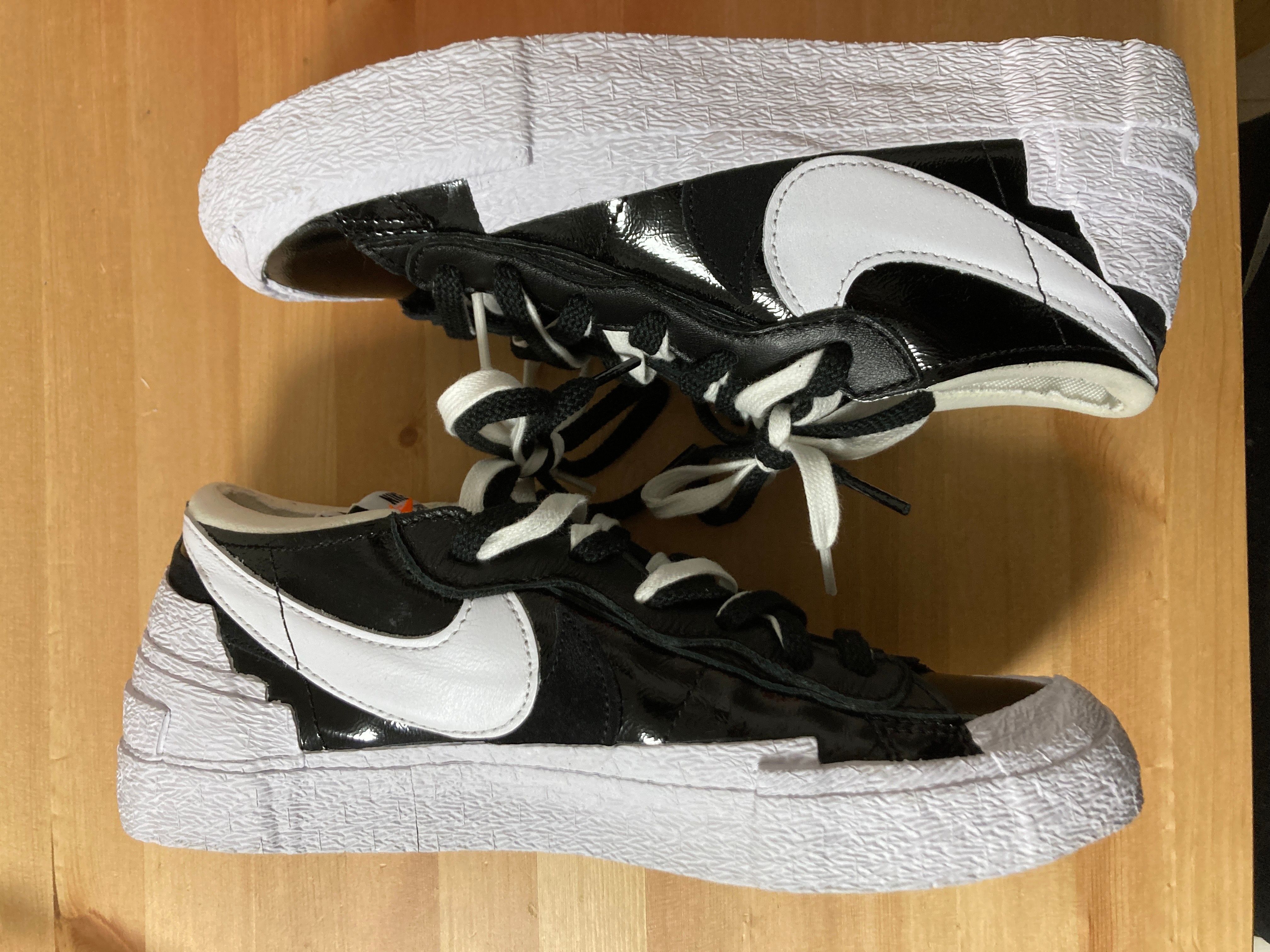 sacai × Nike Blazer Low "Black Patent Leather"