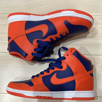 Nike Dunk High Retro "Orange and Deep Royal"