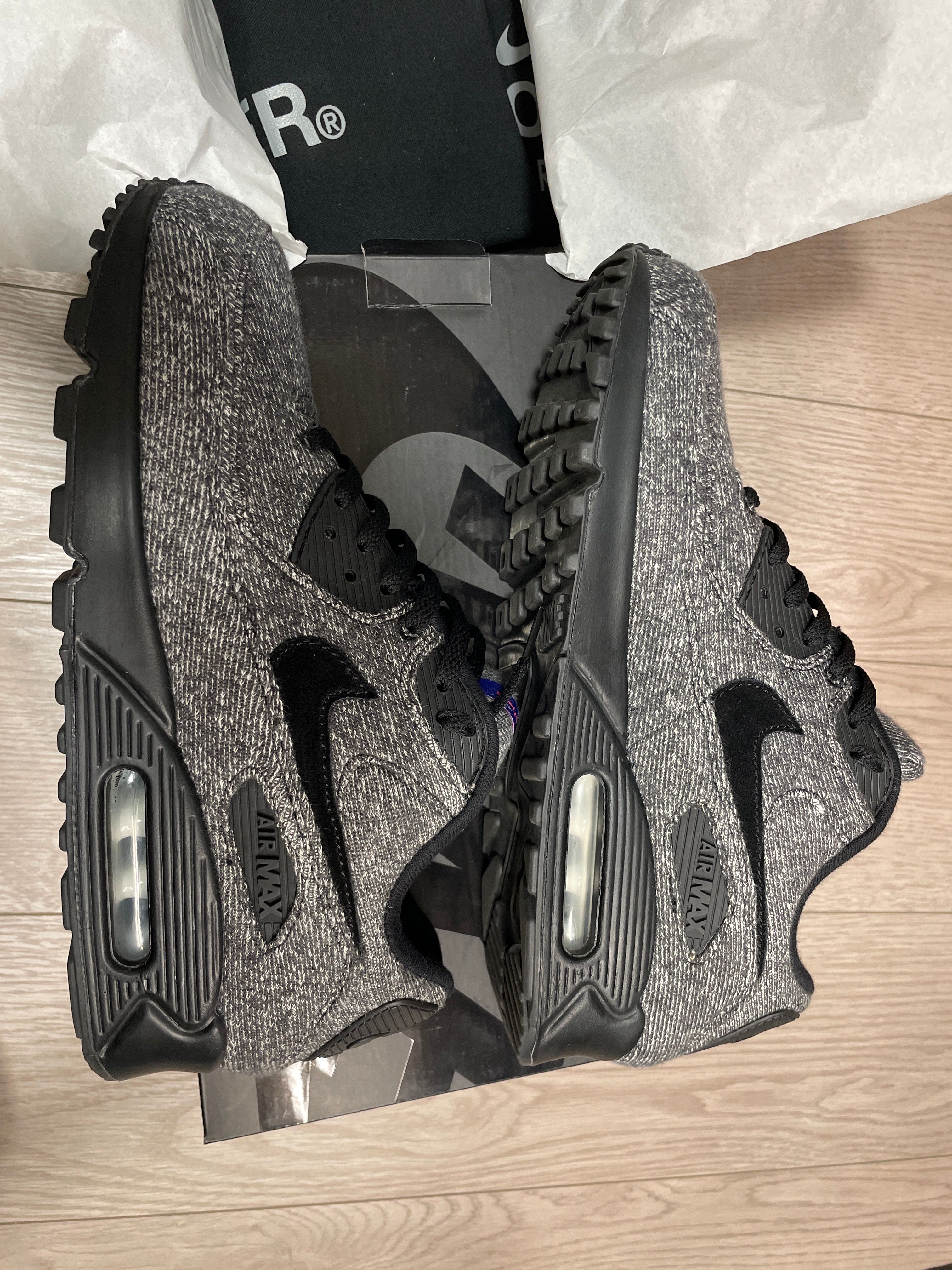 LOOPWHEELER × Nike Air Max 90 "Grey/Black"