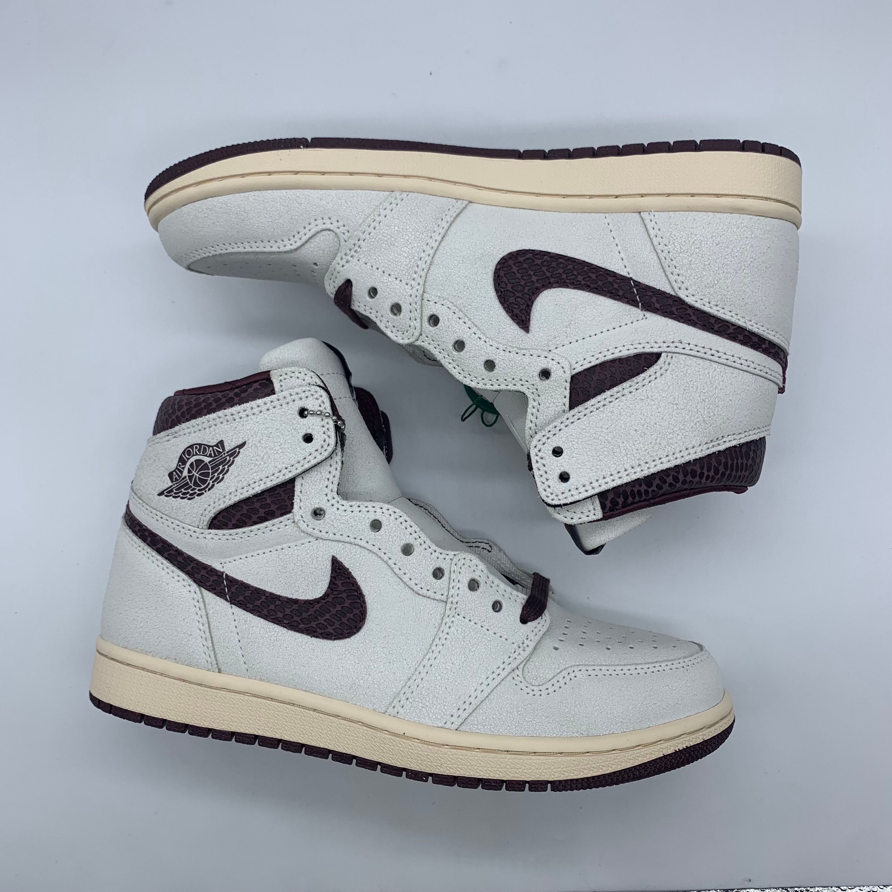 A Ma Maniere × Nike Air Jordan 1 Retro High OG "Sail and Burgundy"