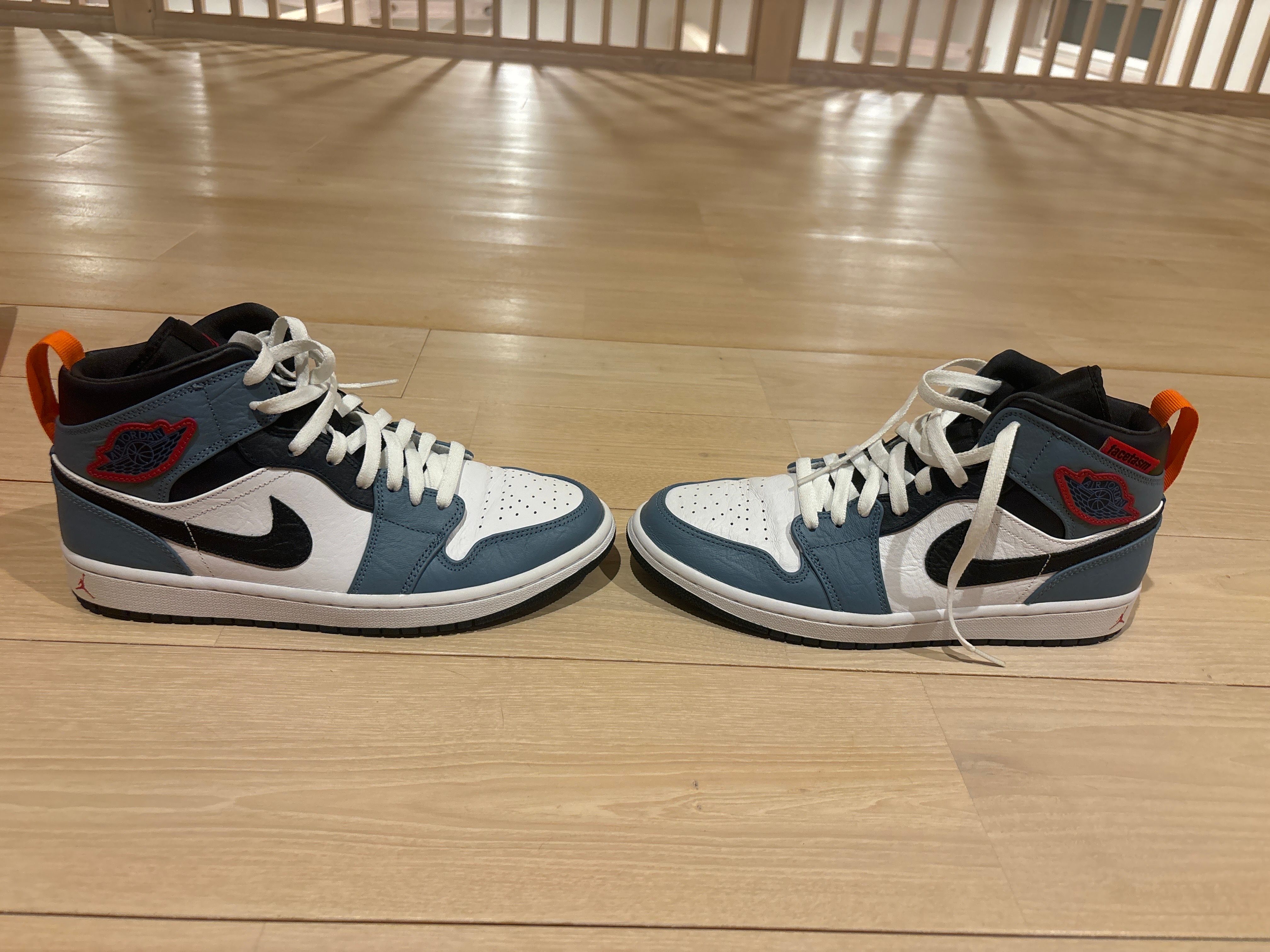 FACETASM × Nike Air Jordan 1 Mid "White/Navy"