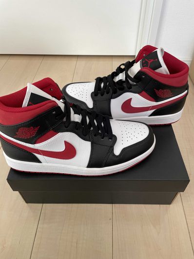 Nike Air Jordan 1 Mid "White/Gym Red Black"