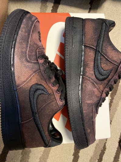 Stussy × Nike Air Force 1 Low "Triple Black"