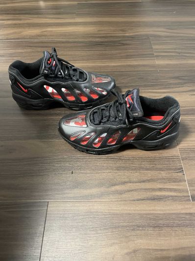 Supreme × Nike Air Max 96 "Black/Speed Red/Clear"