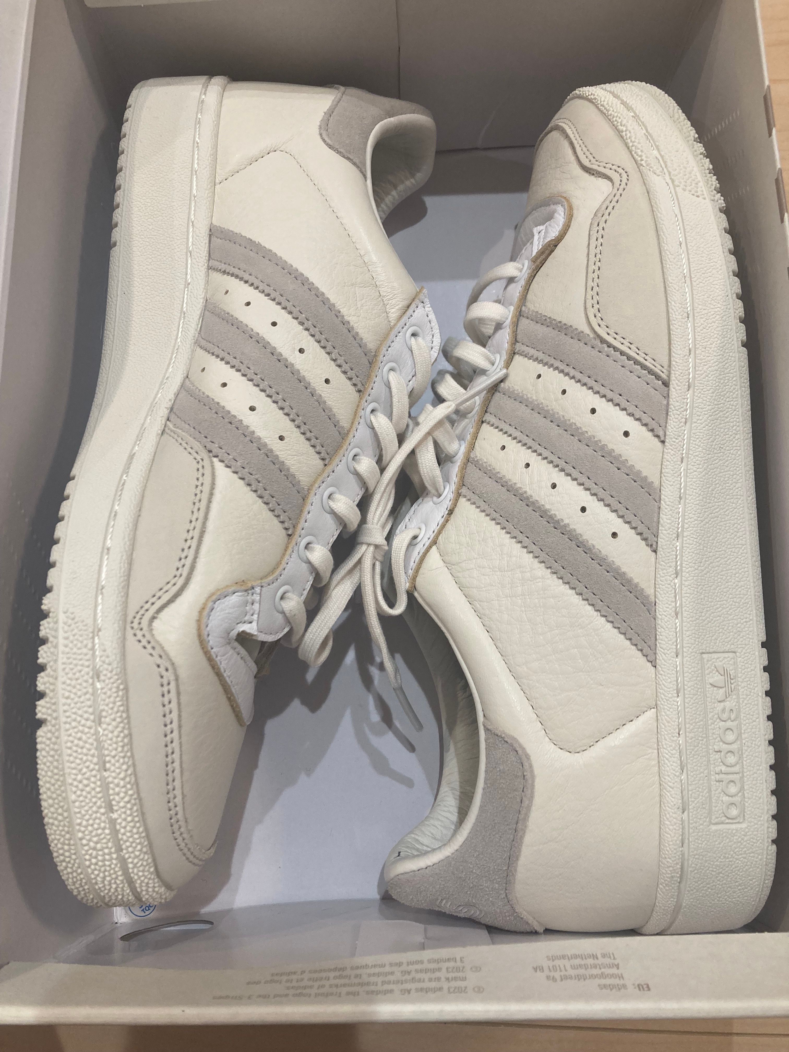 Sneakersnstuff (SNS) × adidas HRLM "Core White/Off White/Alumina"