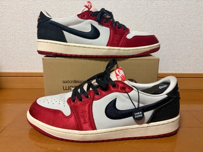 Trophy Room × Nike Air Jordan 1 Low OG "Sail and Varsity Red"