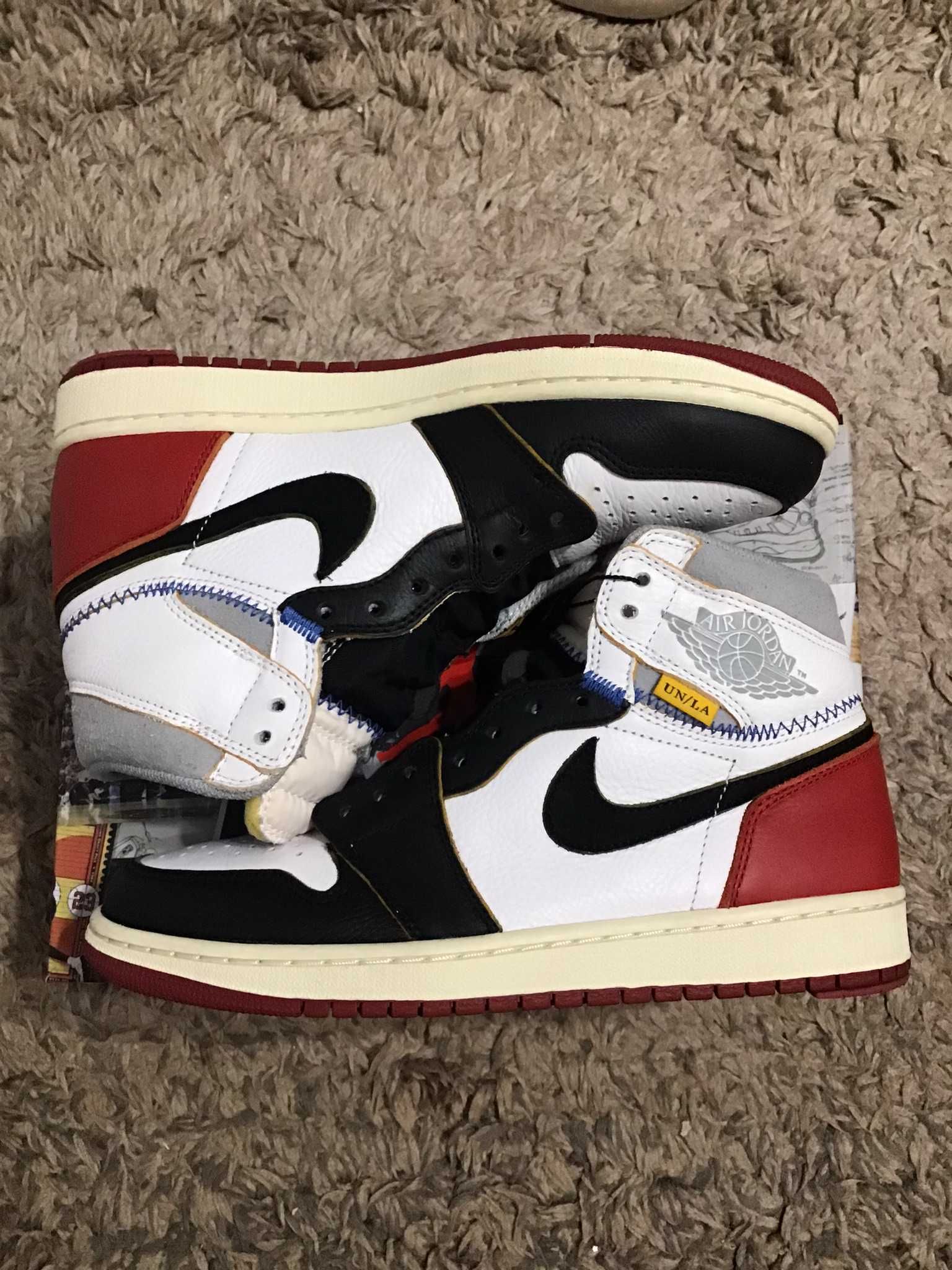 UNION × Nike Air Jordan 1 Retro High OG NRG "Varsity Red/Wolf Grey"