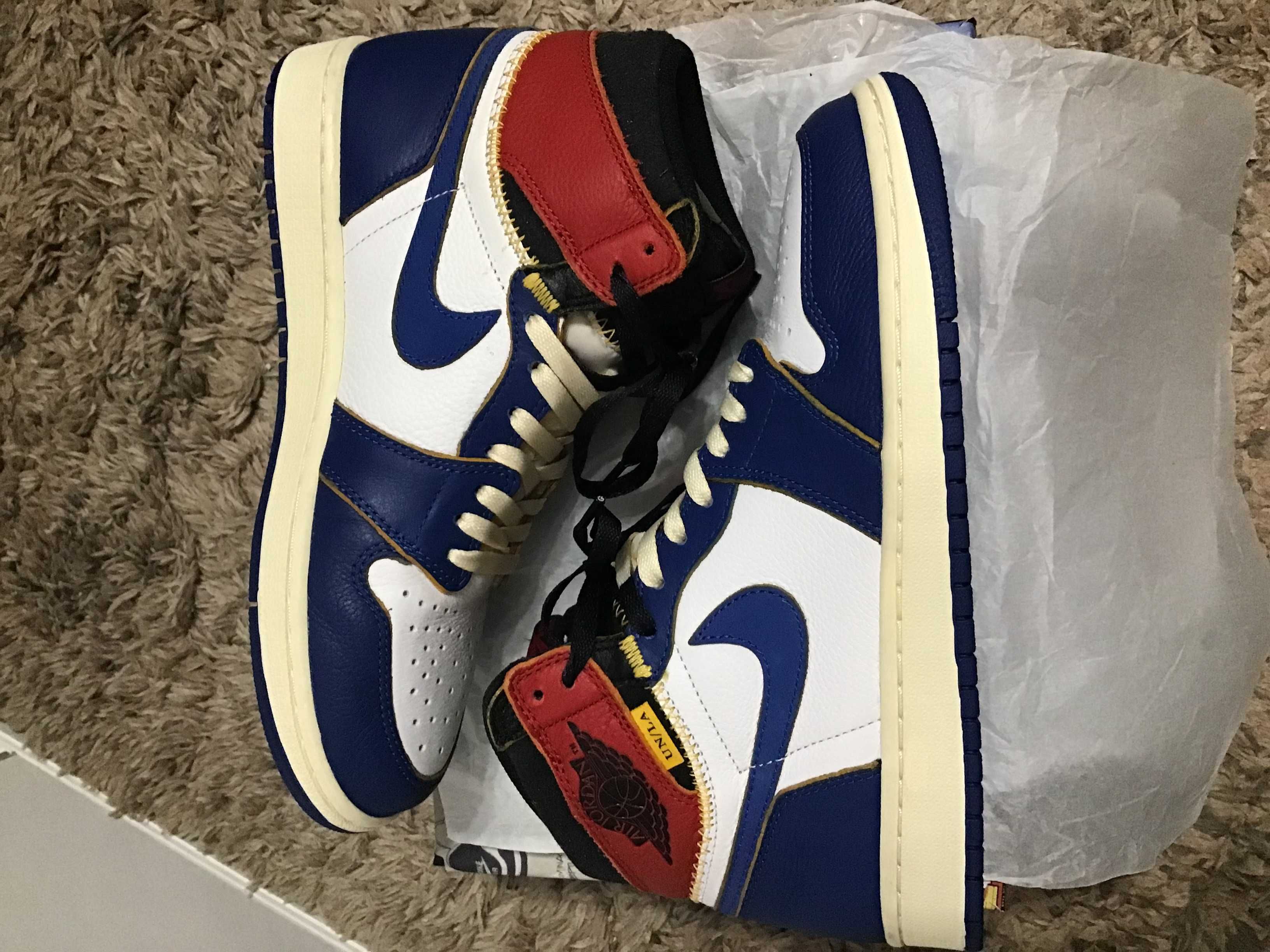 Union × Nike Air Jordan 1 Retro High OG NRG "Storm Blue/Varsity Red"