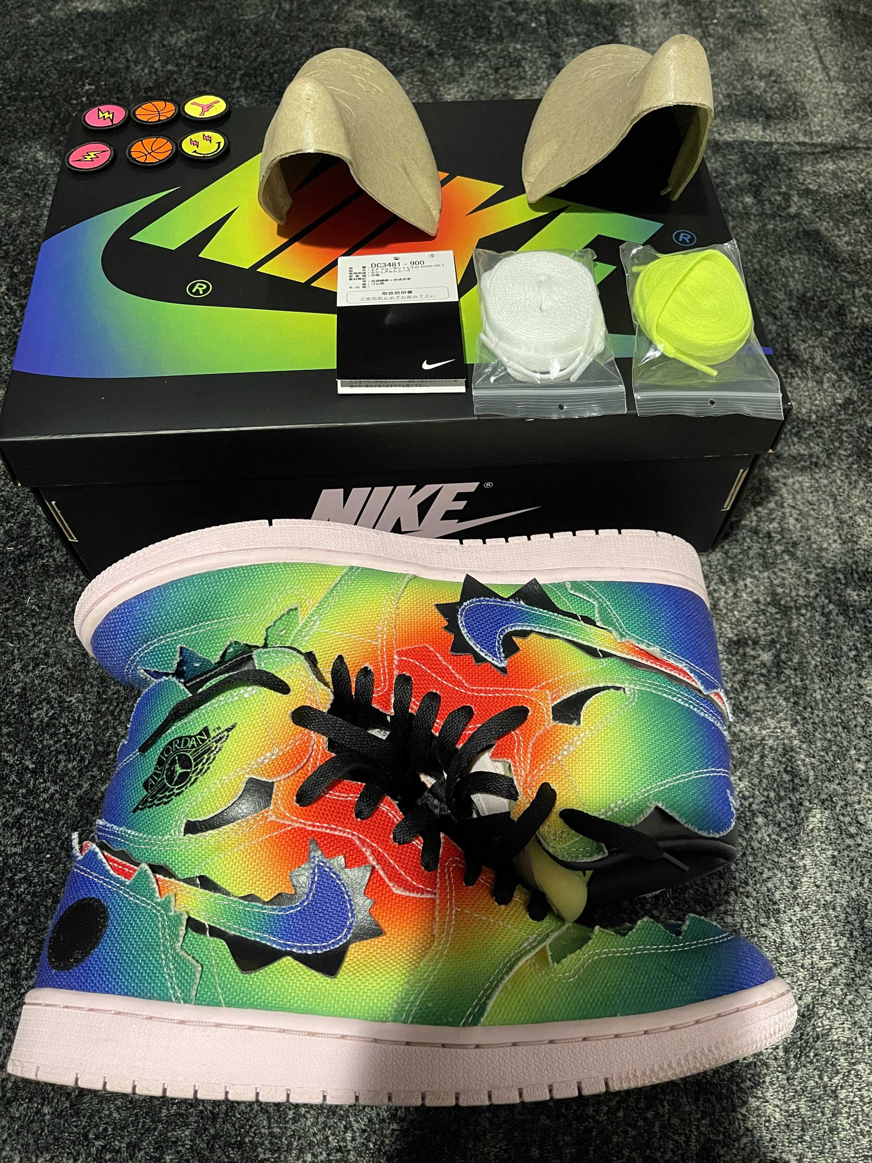 J Balvin × Nike Air Jordan 1 High OG "Rainbow"