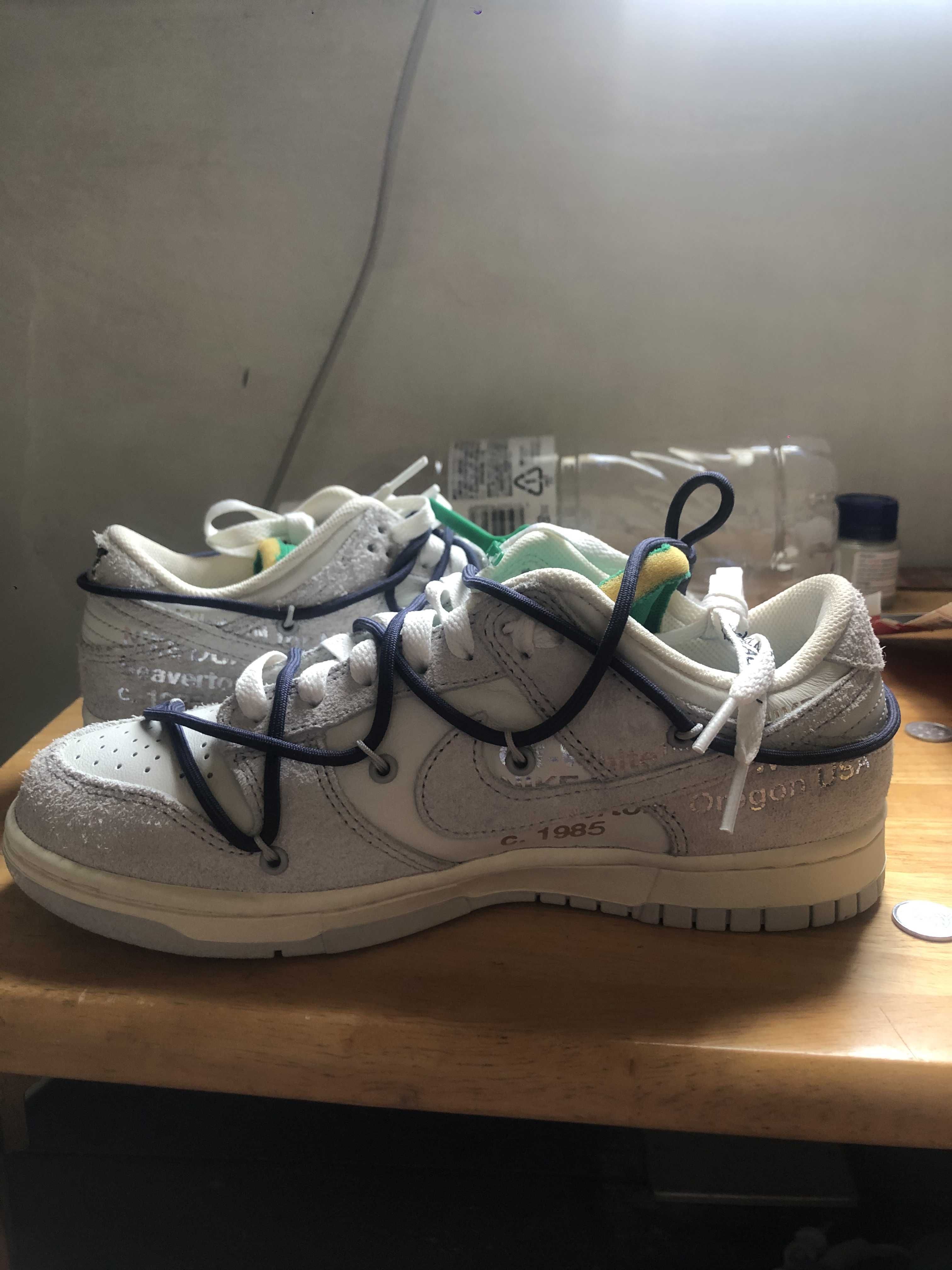 Off-White × Nike Dunk Low "Sail/Neutral Grey/Gridiron"