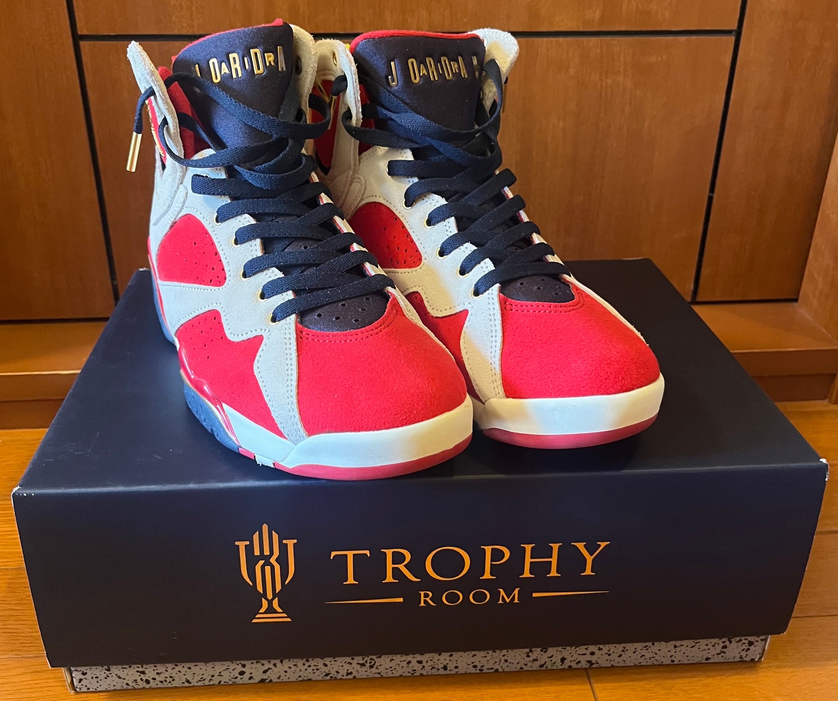Trophy Room × Nike Air Jordan 7 "True Red and Obsidian"