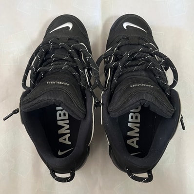 AMBUSH × Nike Air More Uptempo Low "Black and White"