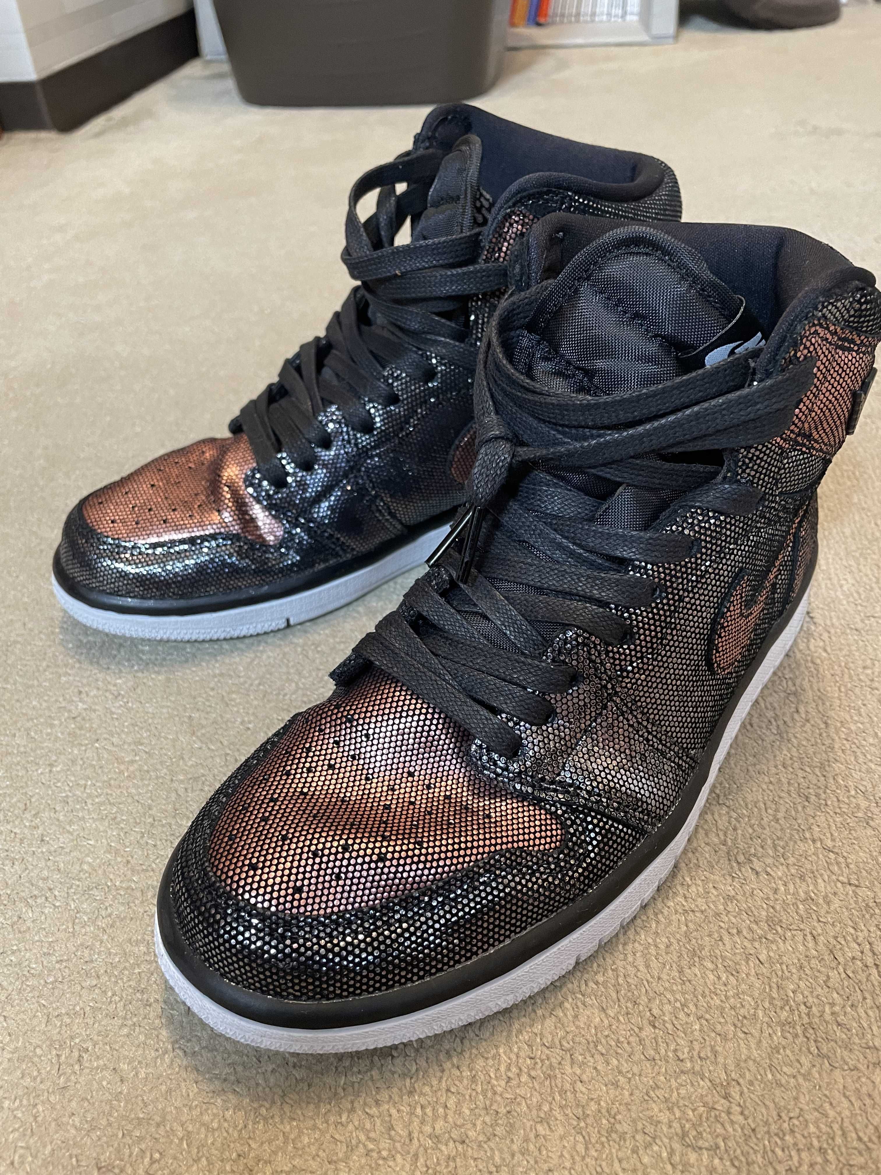 Nike Women's Air Jordan 1 High OG Fearless Metallic Rose Gold