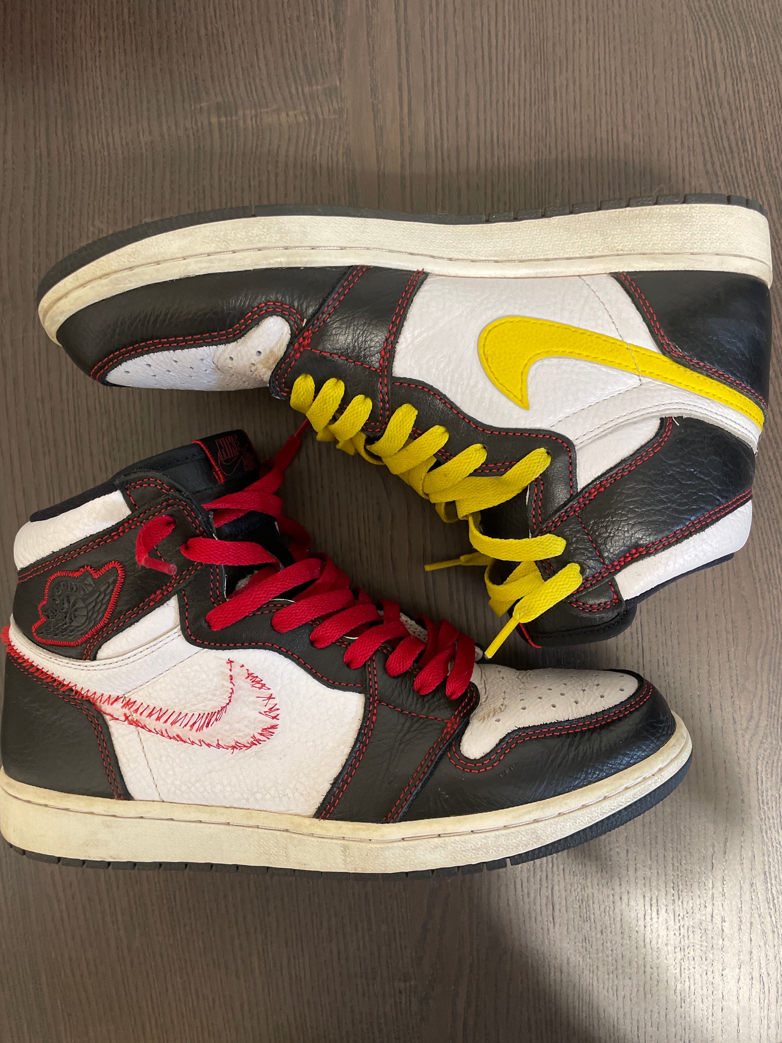 Nike Air Jordan 1 High OG Defiant "Black/Yellow/Gym Red"    