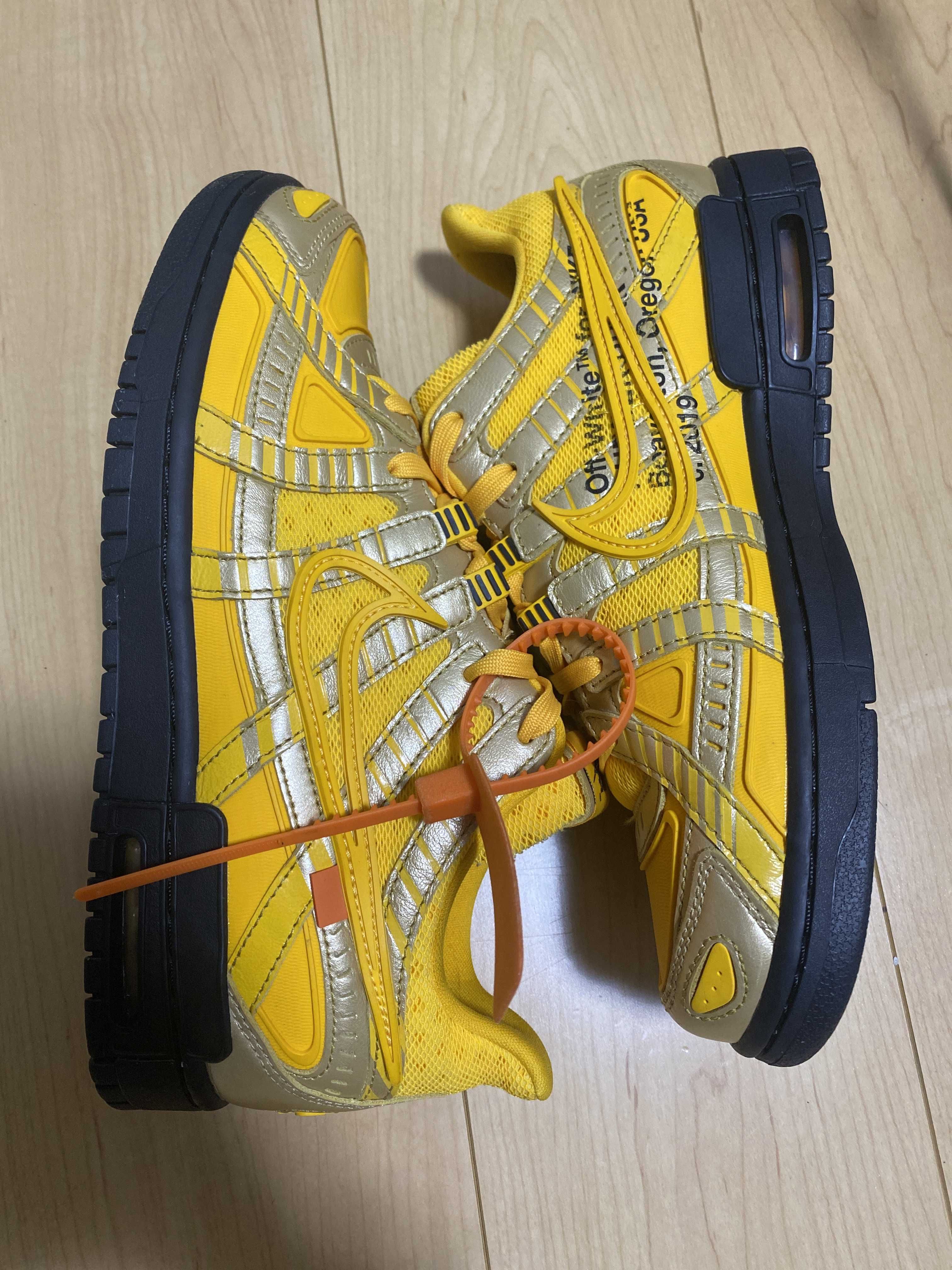 Off-White × Nike Air Rubber Dunk "University Gold"