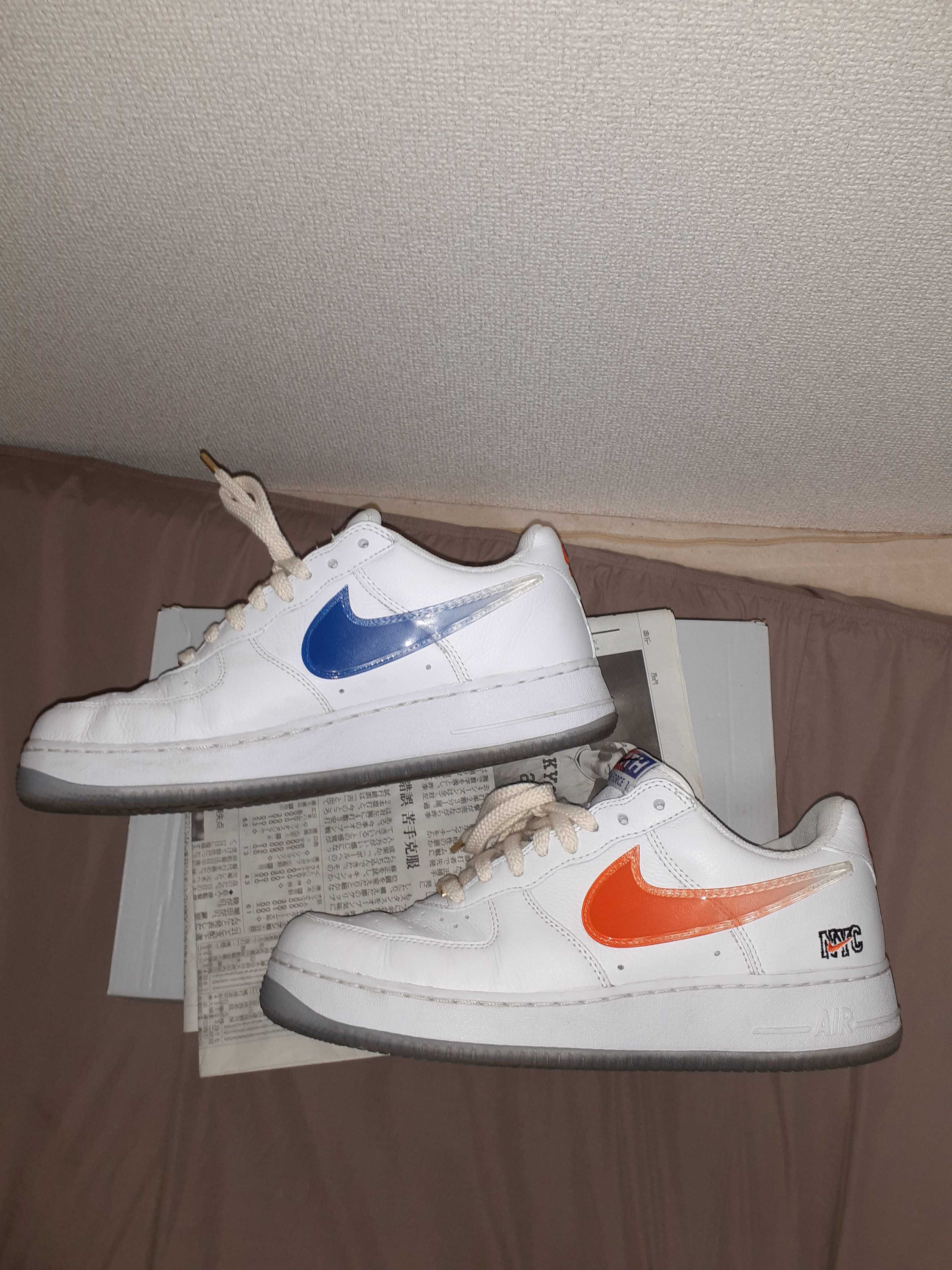 KITH × Nike Air Force 1 Low "White/Rush Blue/White/Brilliant Orange"
