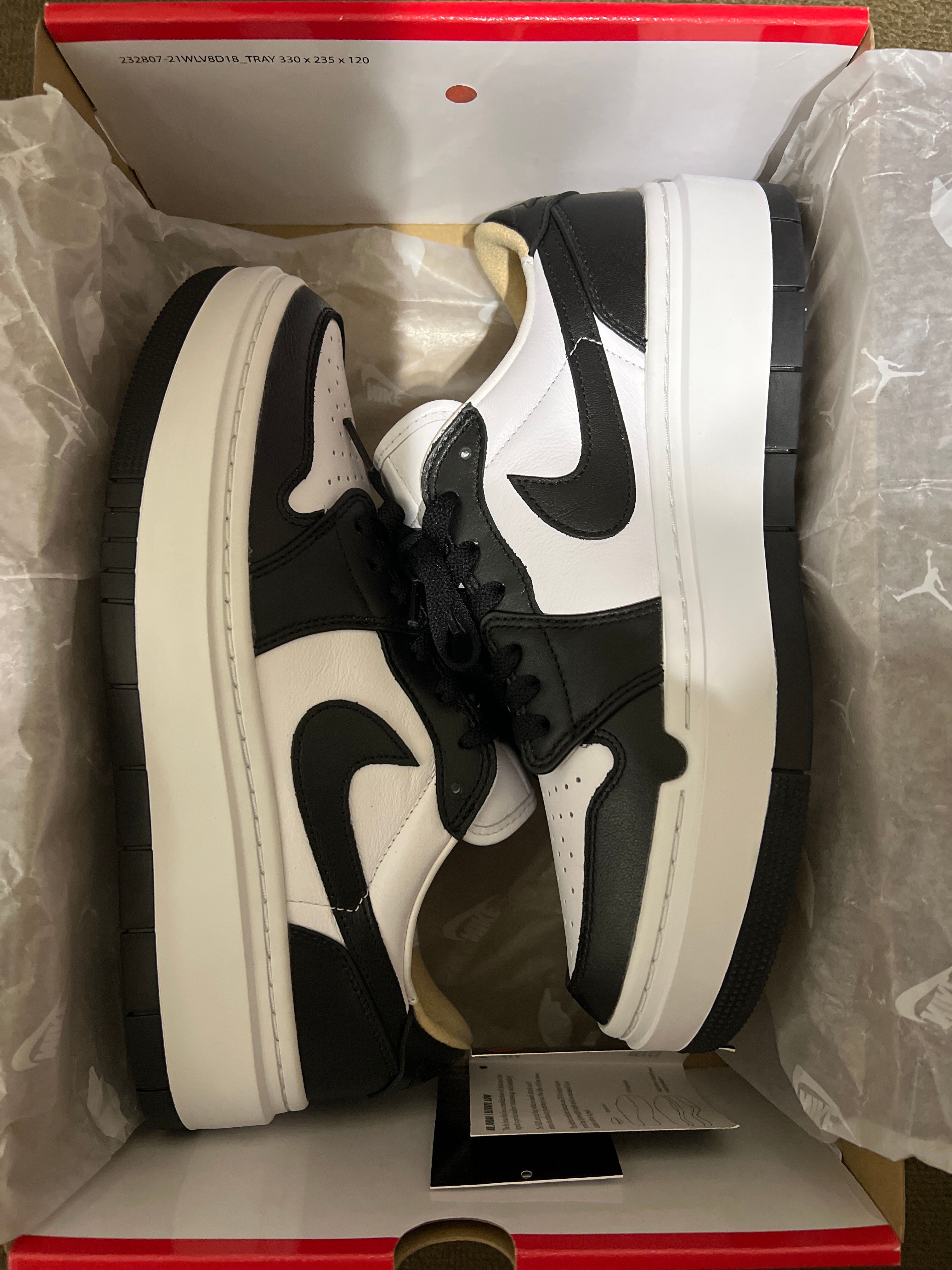 Nike Women's Air Jordan 1 Low Elevate "White/Black"