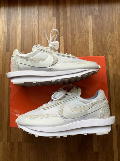 sacai × Nike LDV Waffle "Triple White"