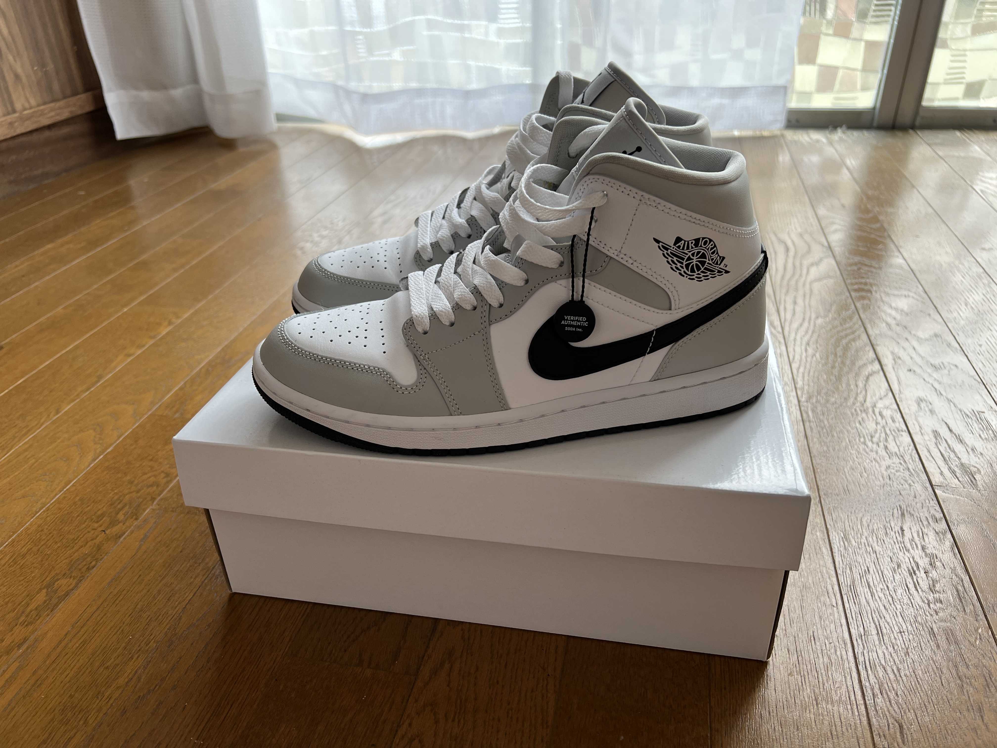 Nike Women's Air Jordan 1 Mid "Grey Fog/White/Black"