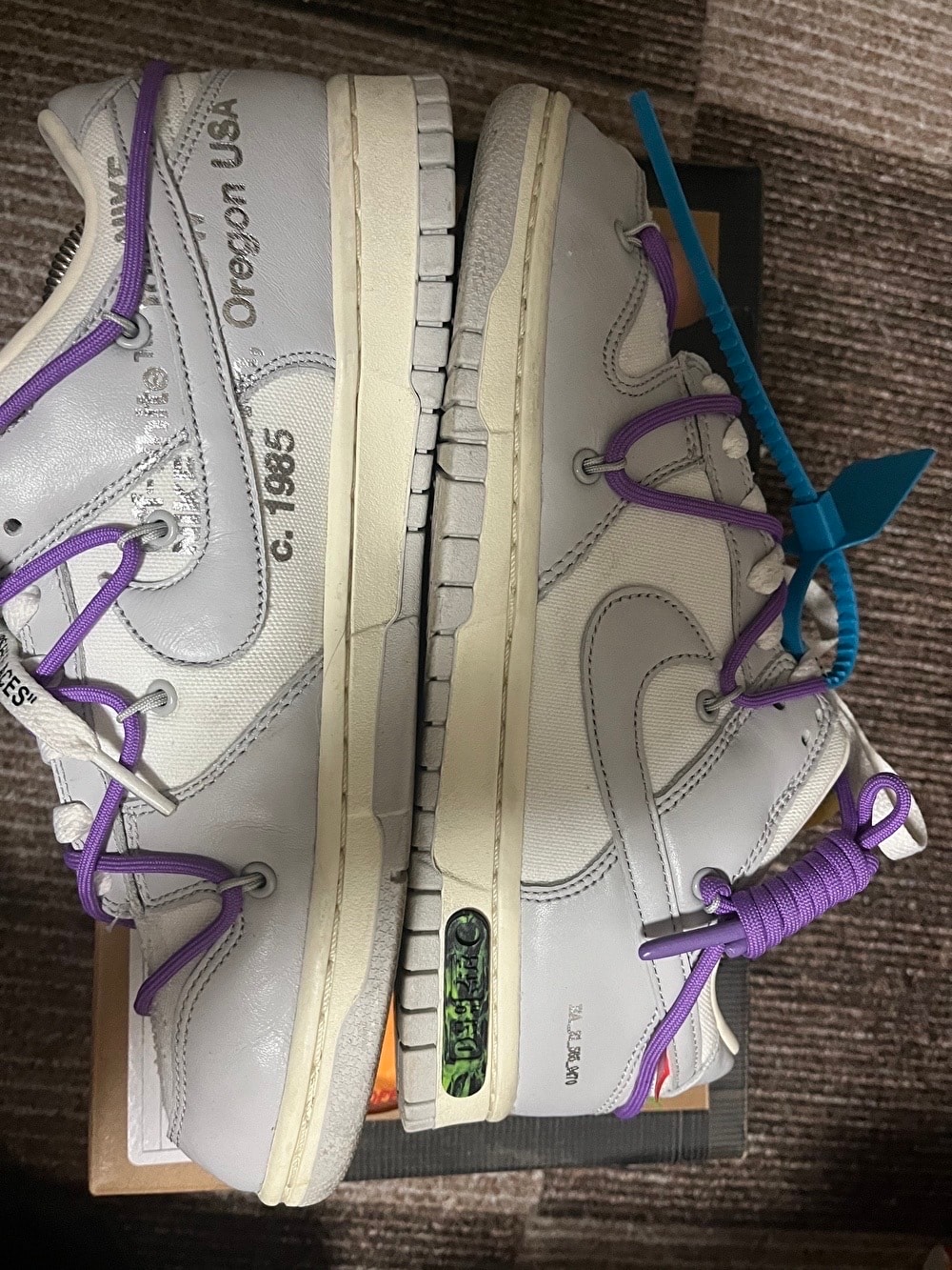 Off-White × Nike Dunk Low "Sail/Neutral Gray"