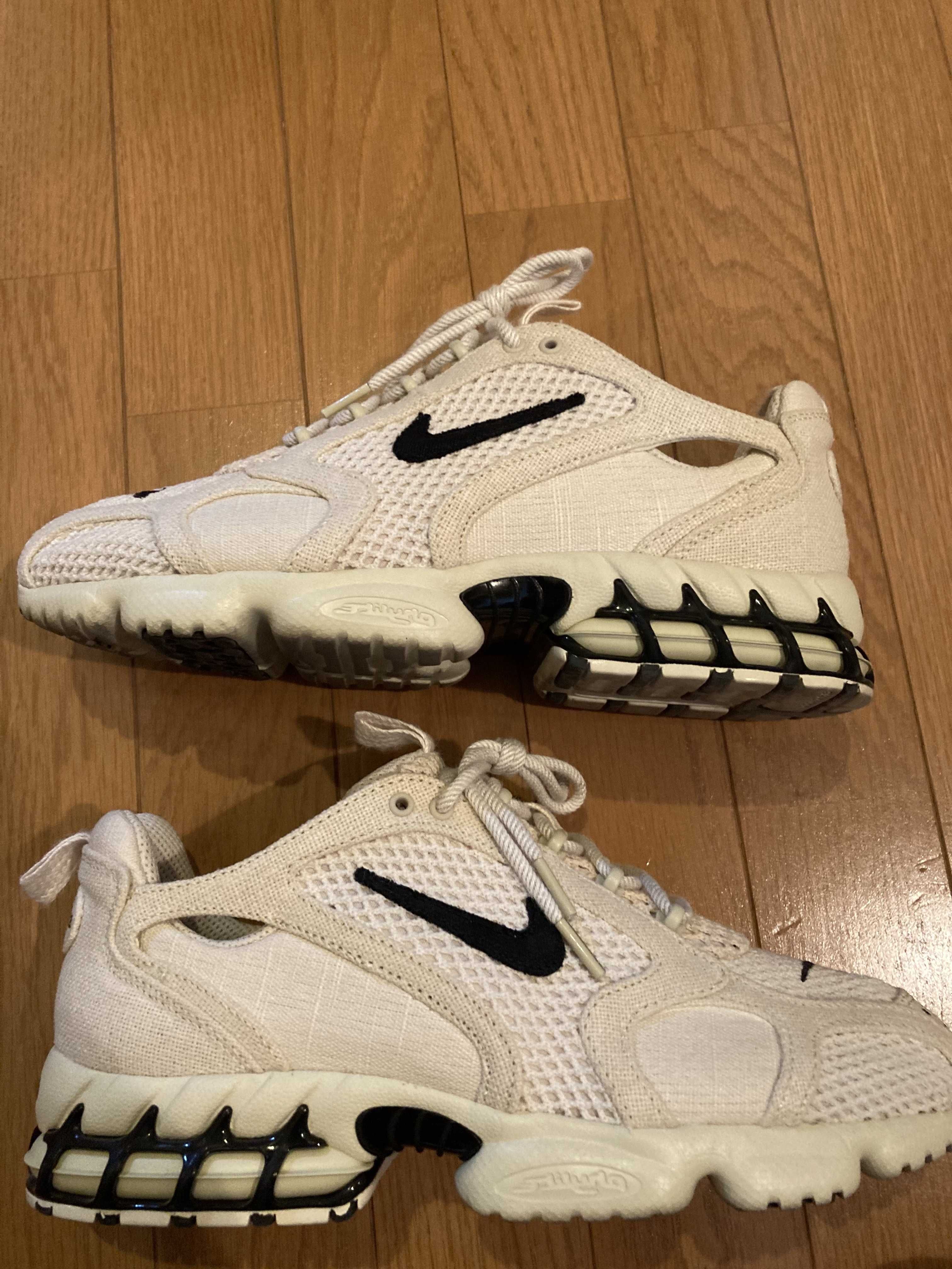 Stussy × Nike Air Zoom Spiridon CG 2 "Fossil/Black"