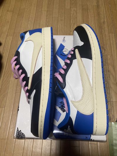 Travis Scott × fragment design × Nike Air Jordan 1 Low OG SP "Military Blue"