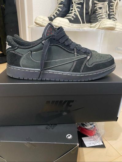Travis Scott × Nike Air Jordan 1 Low OG SP "Black Phantom"