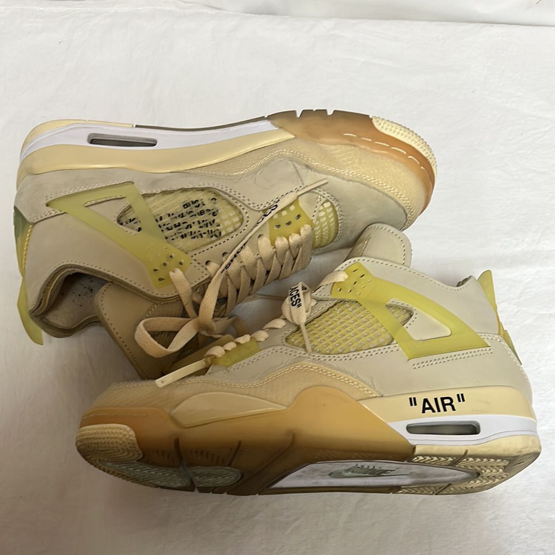 Off-White × Nike Women's Air Jordan 4 SP "Sail"