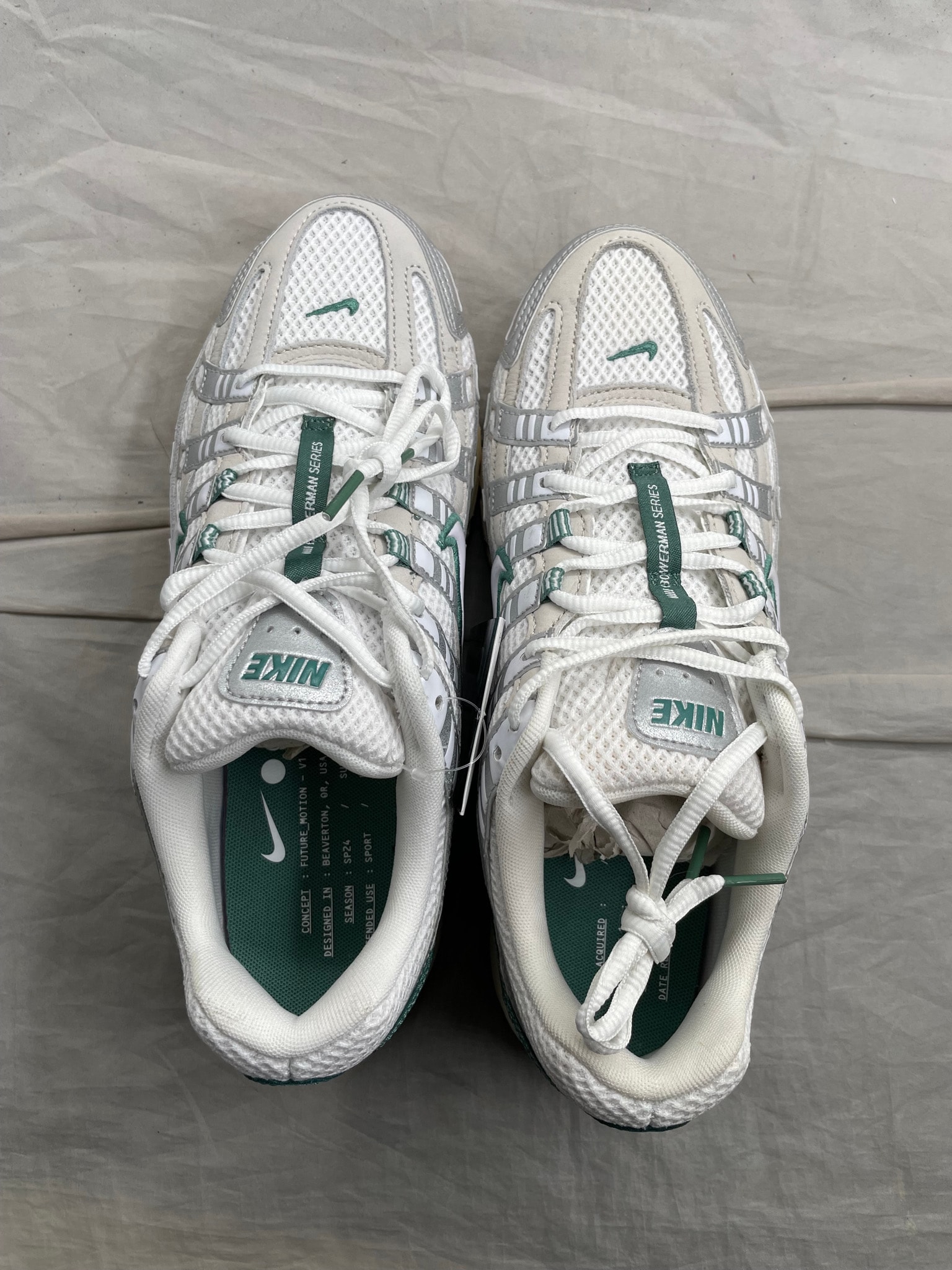 Nike P-6000 PRM "Light Bone/Metallic Silver/Bicostal/White"