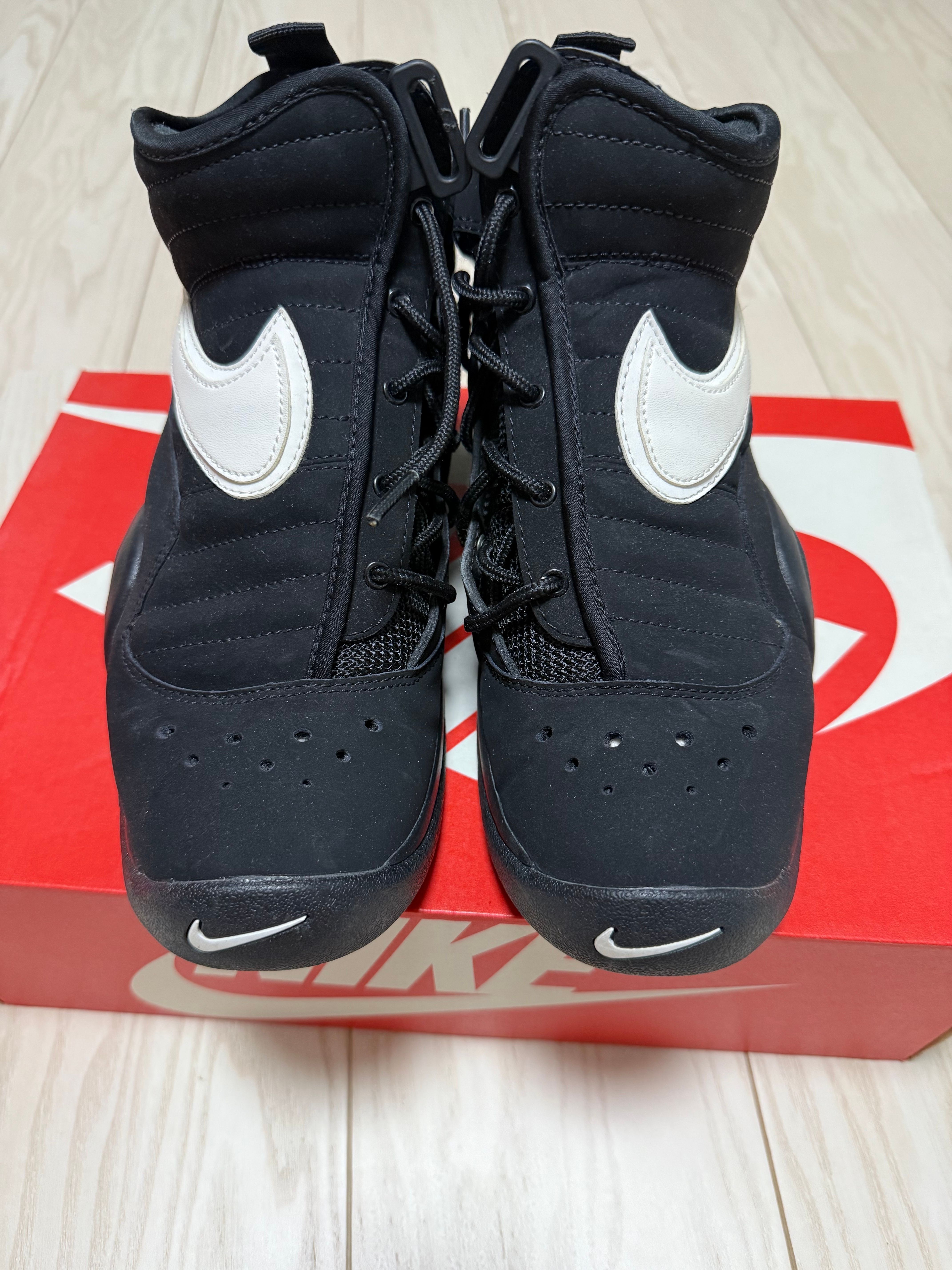 ナイキ 美品NIKE AIR SHAKE エアシェイクBLACK(25cm) エアシェイク 