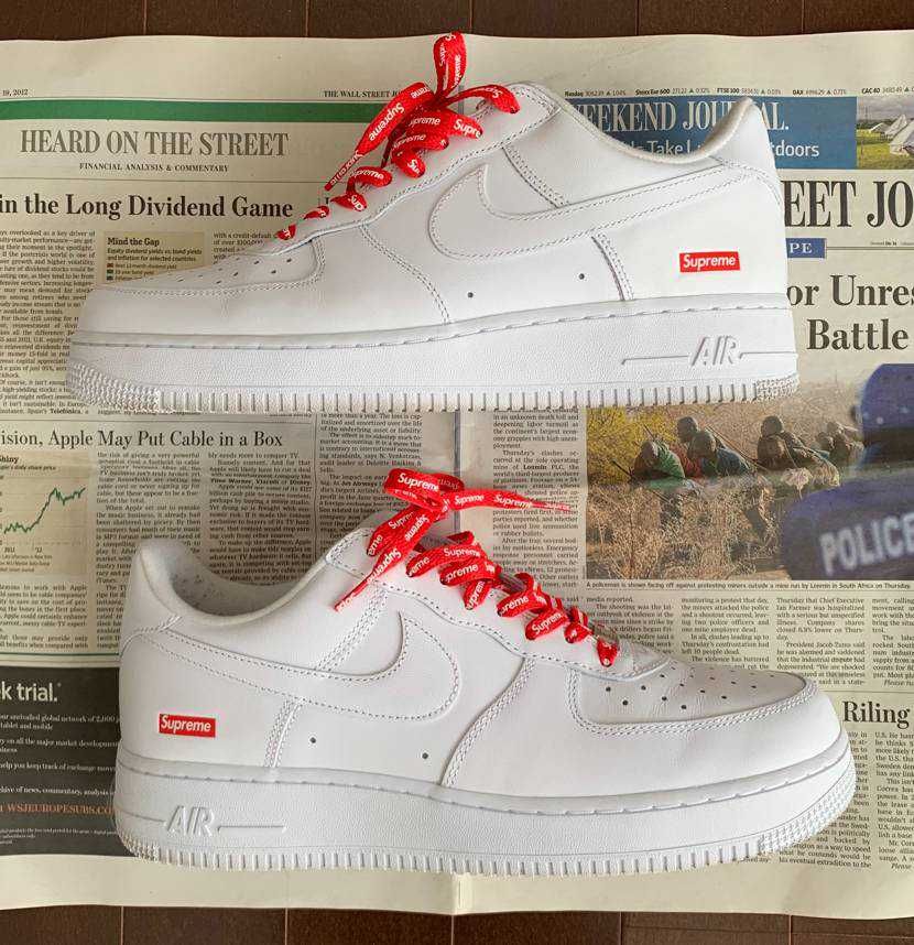 Supreme × Nike Air Force 1 Low "White"