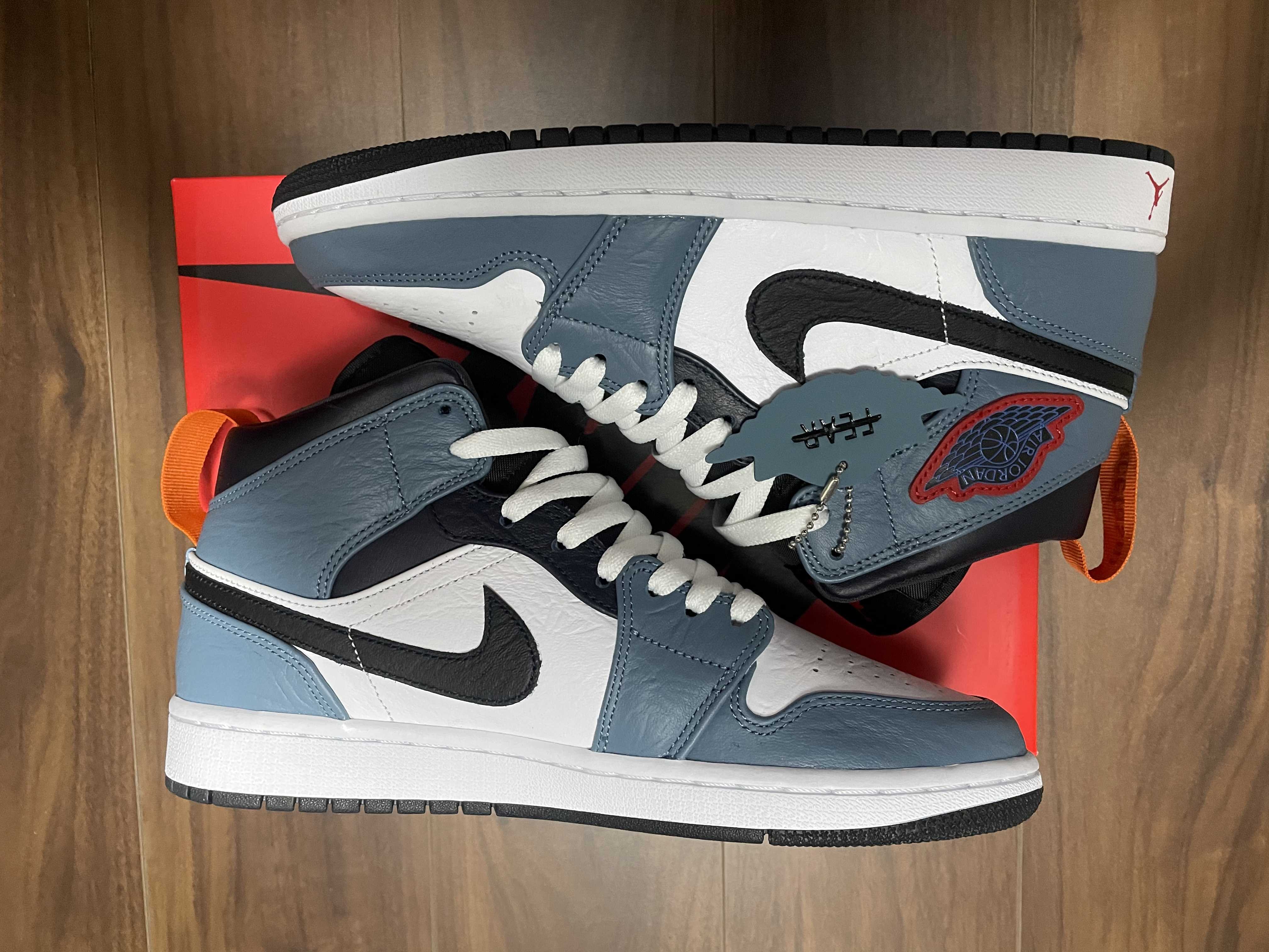 FACETASM × Nike Air Jordan 1 Mid "White/Navy"