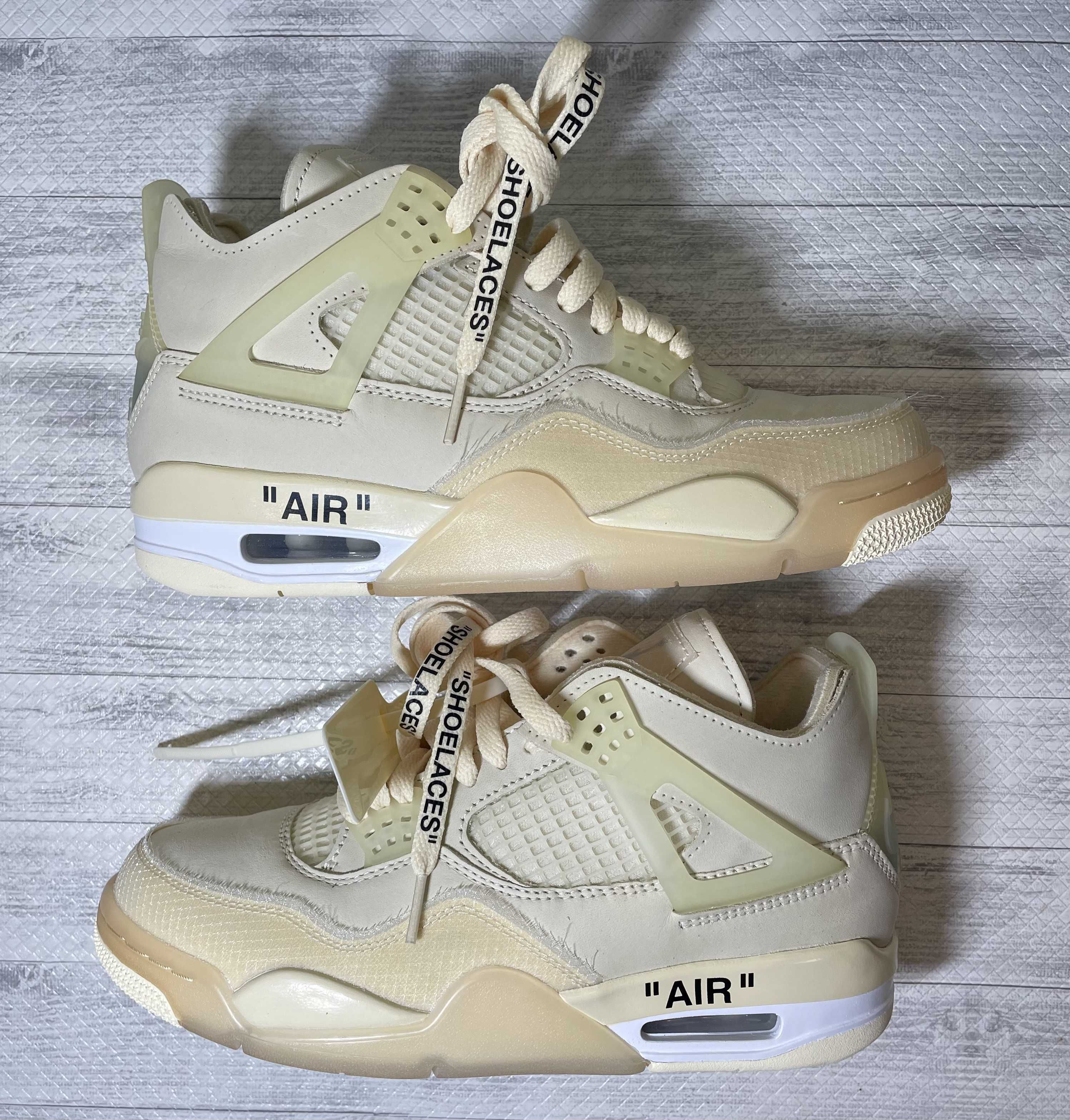 Off-White × Nike Women's Air Jordan 4 SP "Sail"