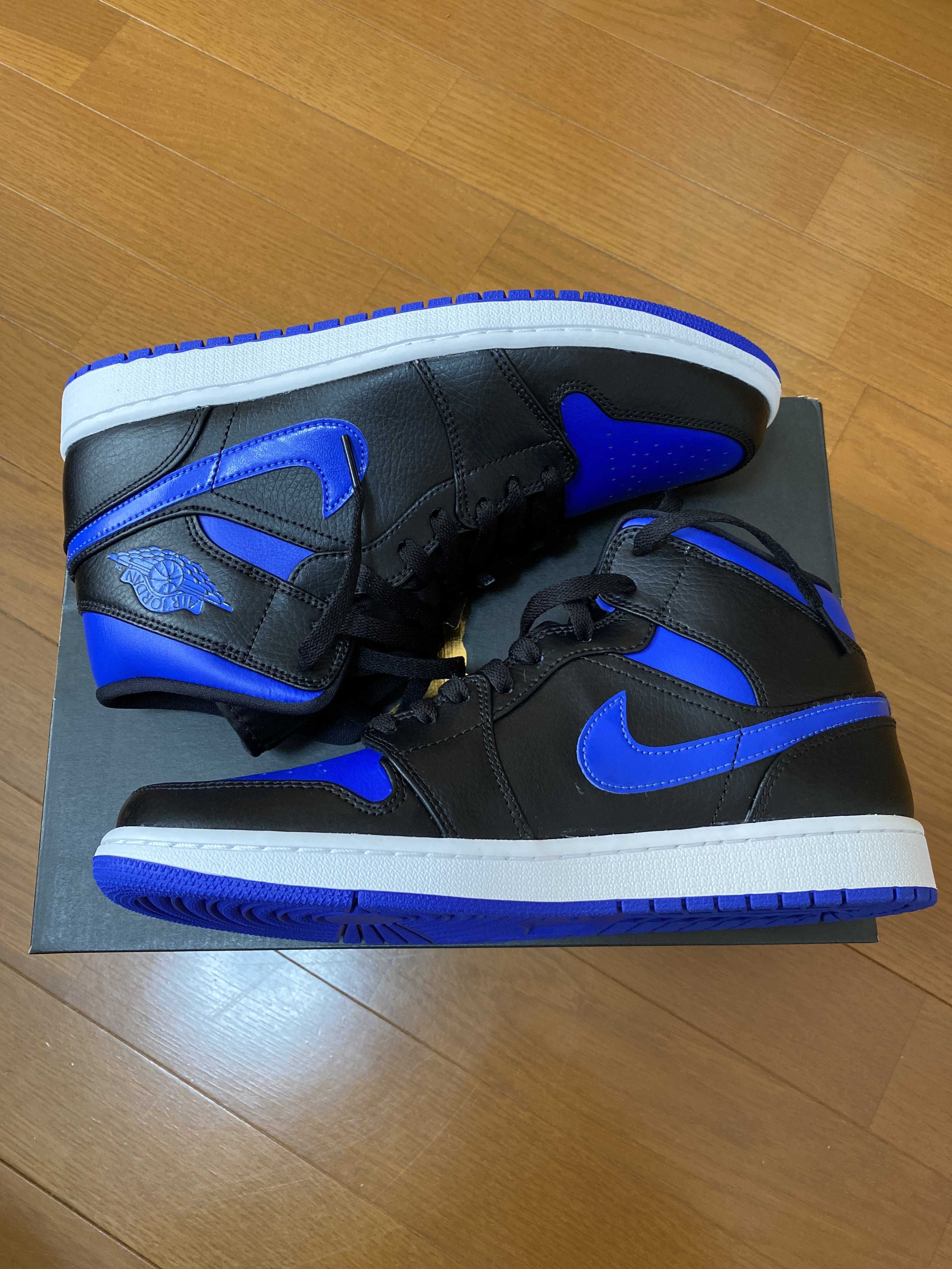 NIKE AIR JORDAN 1 MID "BLACK/BLUE"