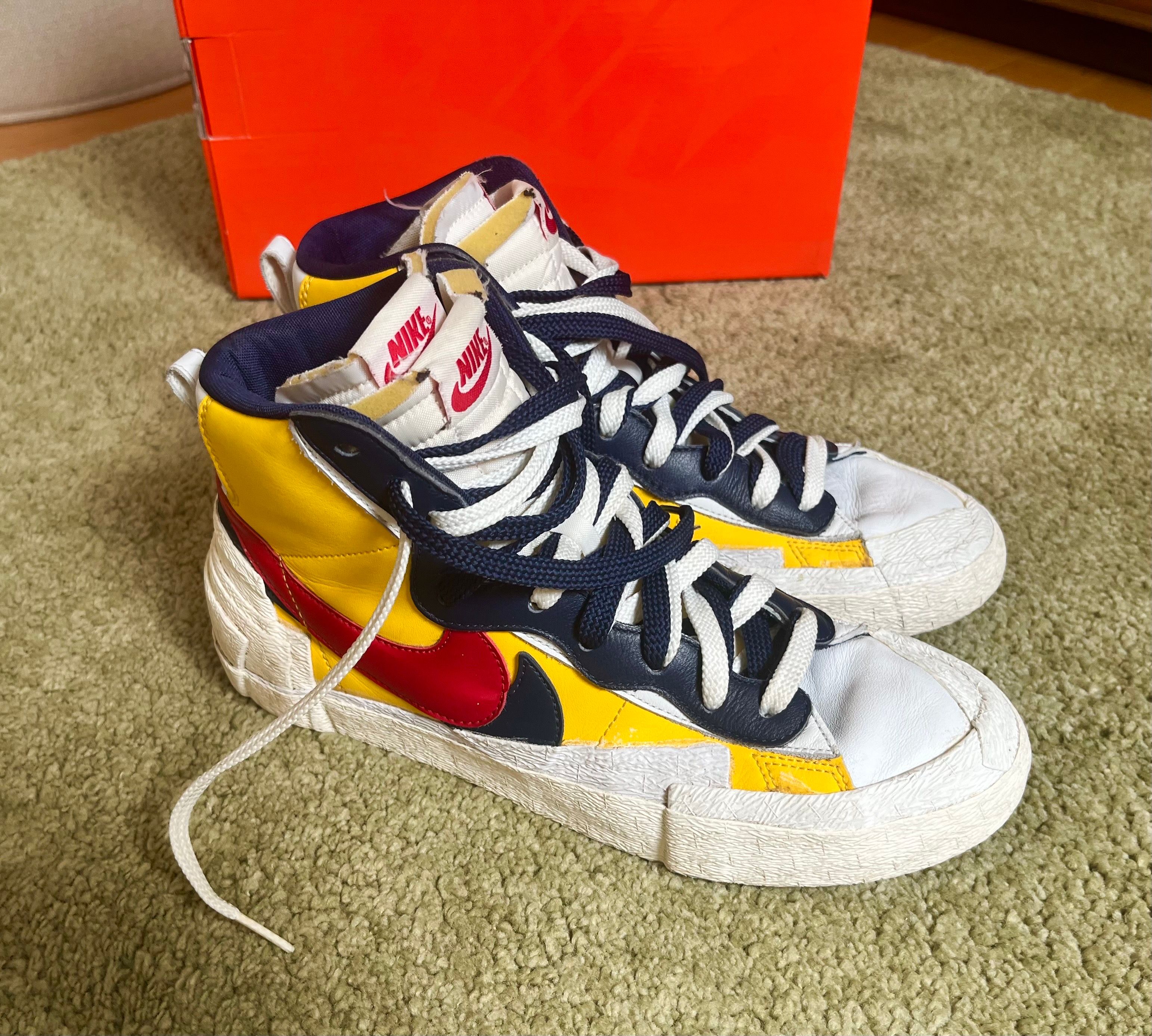 sacai × Nike Blazer Mid "Varsity Maize/Varsity Red"
