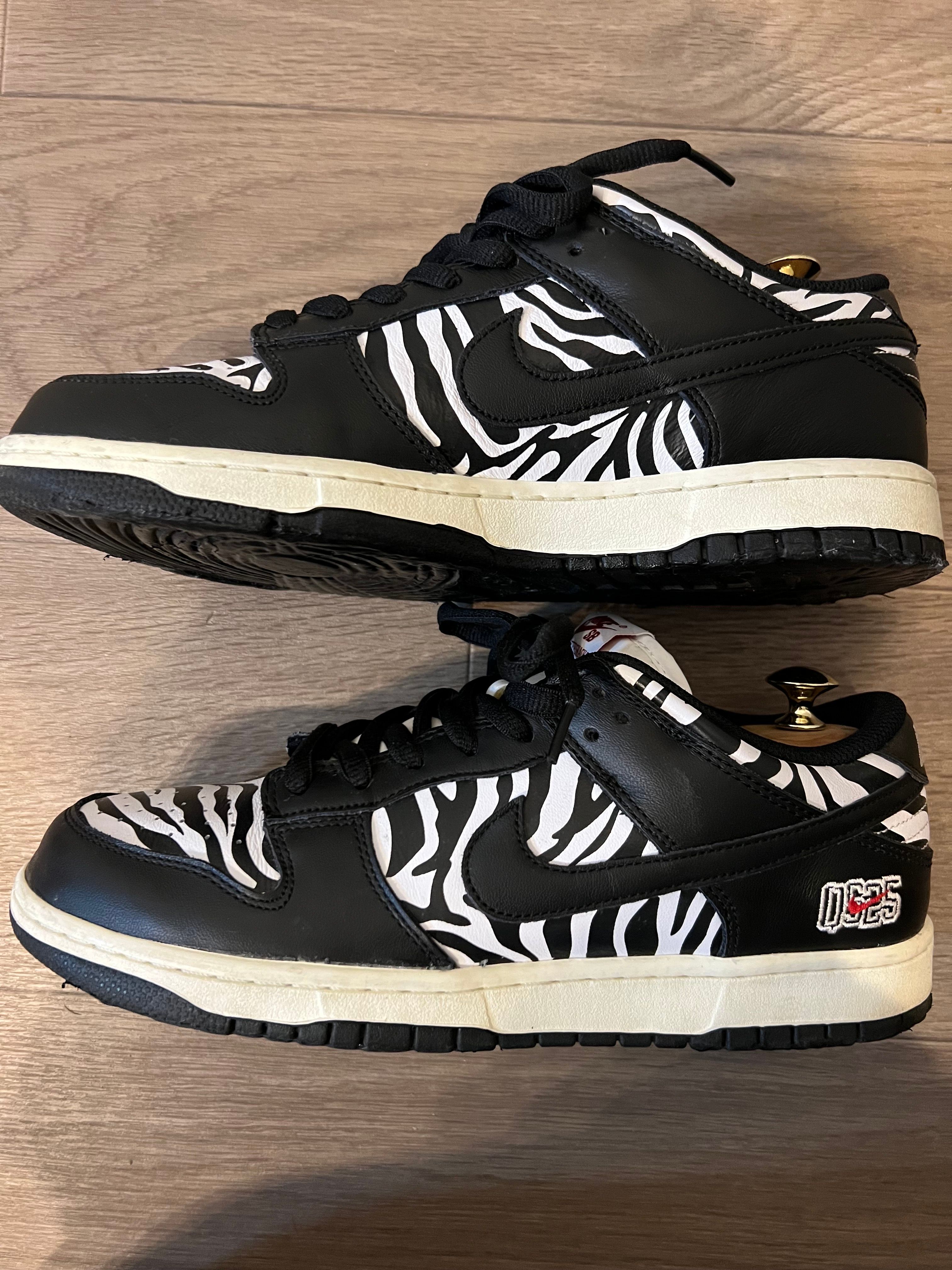 Quartersnacks × Nike SB Dunk Low "Zebra Cake/Safari"
