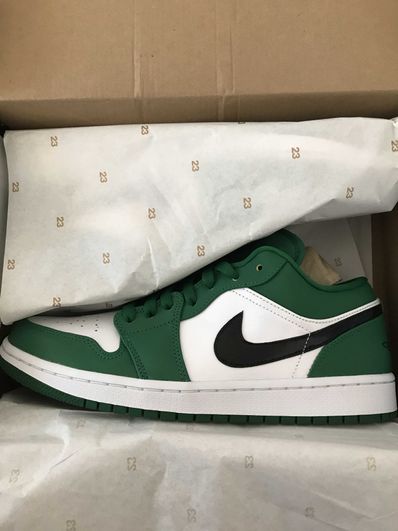 NIKE AIR JORDAN 1 LOW "PINE GREEN/WHITE"