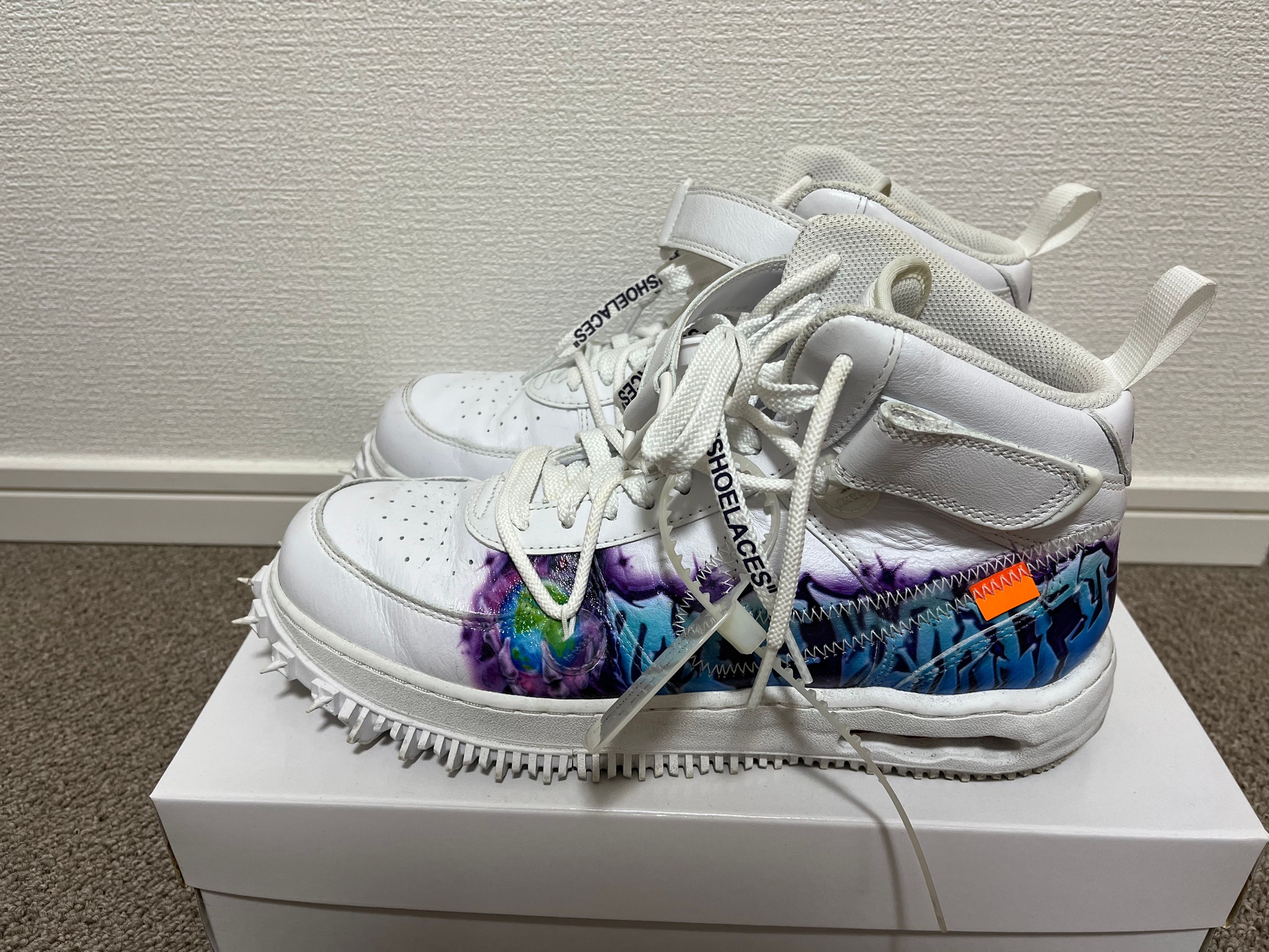 Off-White × Nike Air Force 1 Mid "Graffiti"