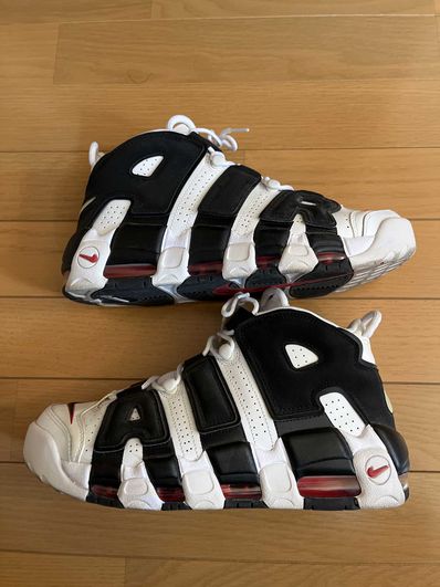 NIKE AIR MORE UPTEMPO "WHITE/BLACK/UNIVERSITY RED"(2020)