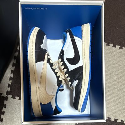 Travis Scott × fragment design × Nike Air Jordan 1 Low OG SP "Military Blue"