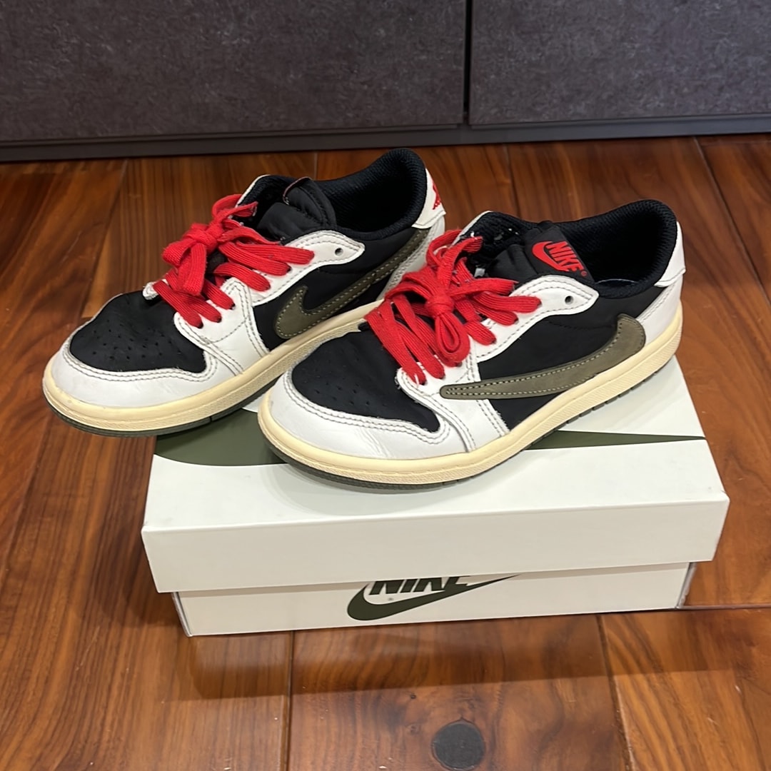 Travis Scott × Nike PS Jordan 1 Low OG SP "Medium Olive"