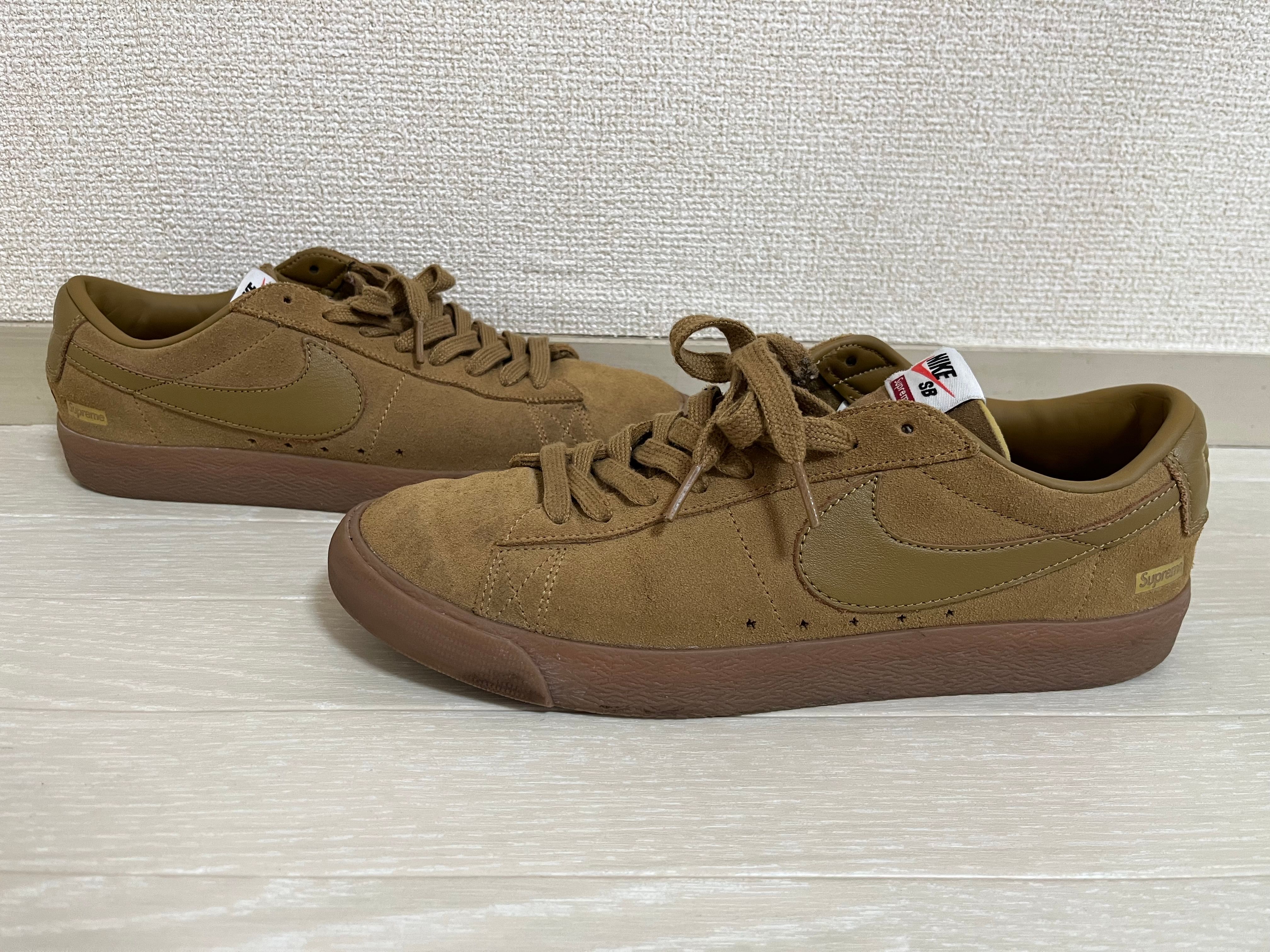 Supreme × Nike SB Blazer Low GT "Golden Beige"