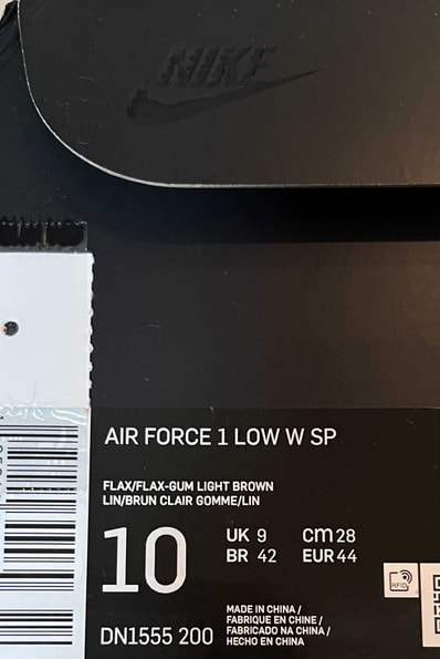 Supreme × Nike Air Force 1 Low "Flax/Wheat"