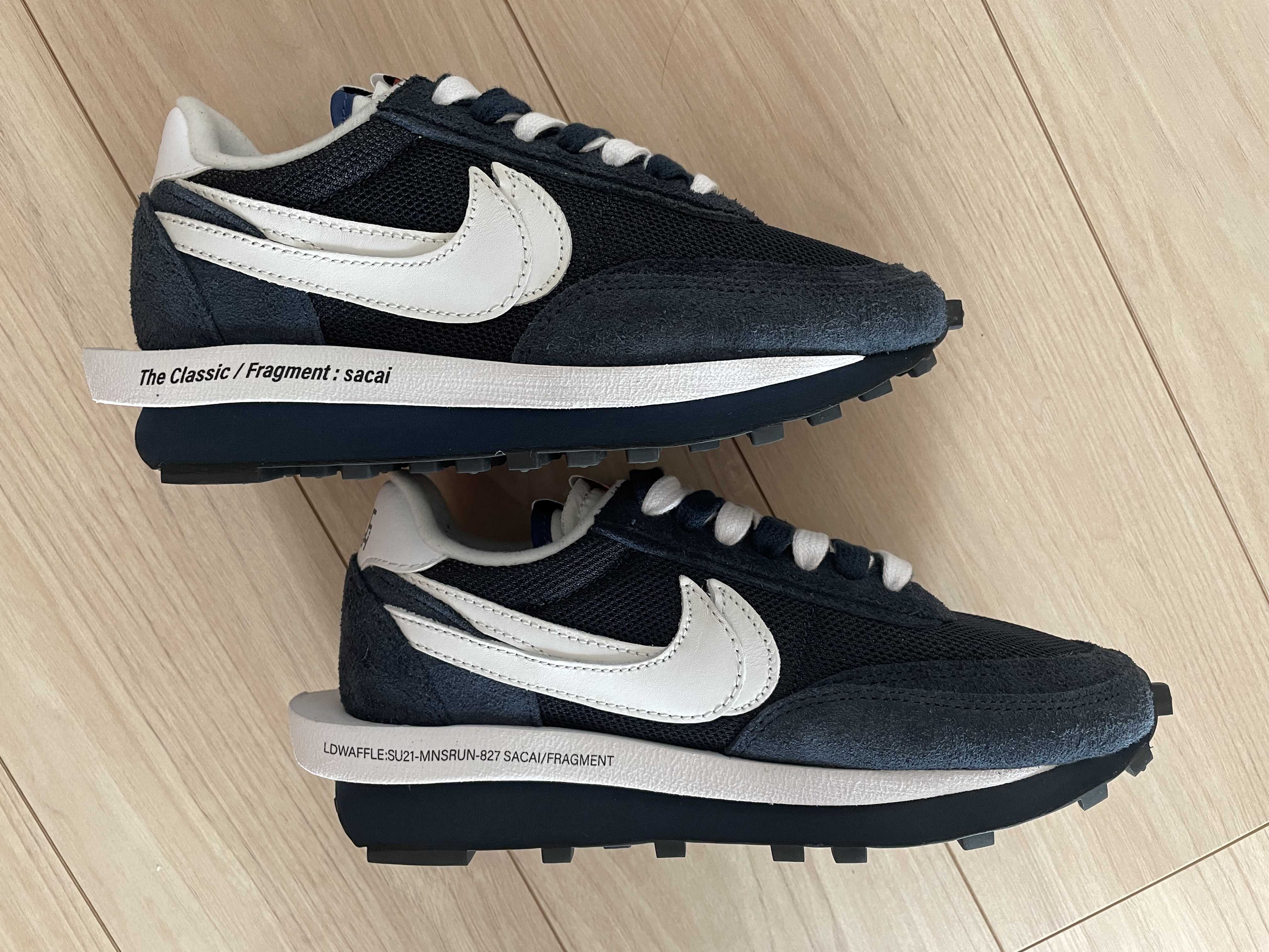 Fragment × sacai × Nike LD Waffle "Blackended Blue"