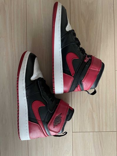 Nike GS Air Jordan 1 High Flyease "Bred White Toe"