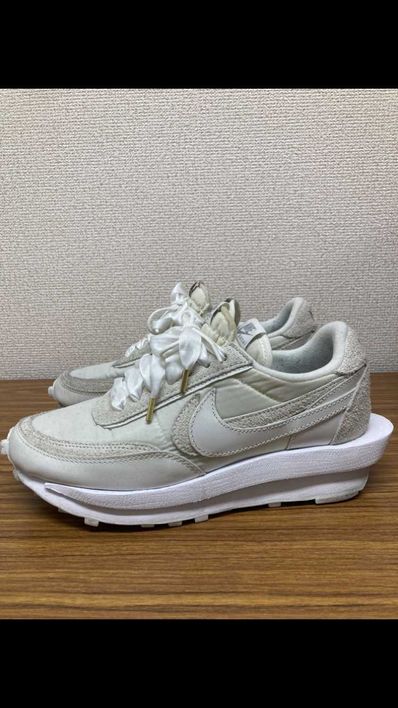 sacai × Nike LDV Waffle "Triple White"