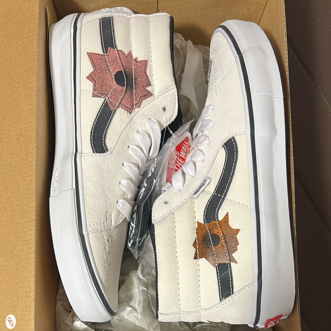 Nate Lowman × Supreme × Vans Skate Grosso Mid "Bullet Hole/Natural" (Japan Exclusive) (25SS Week9)