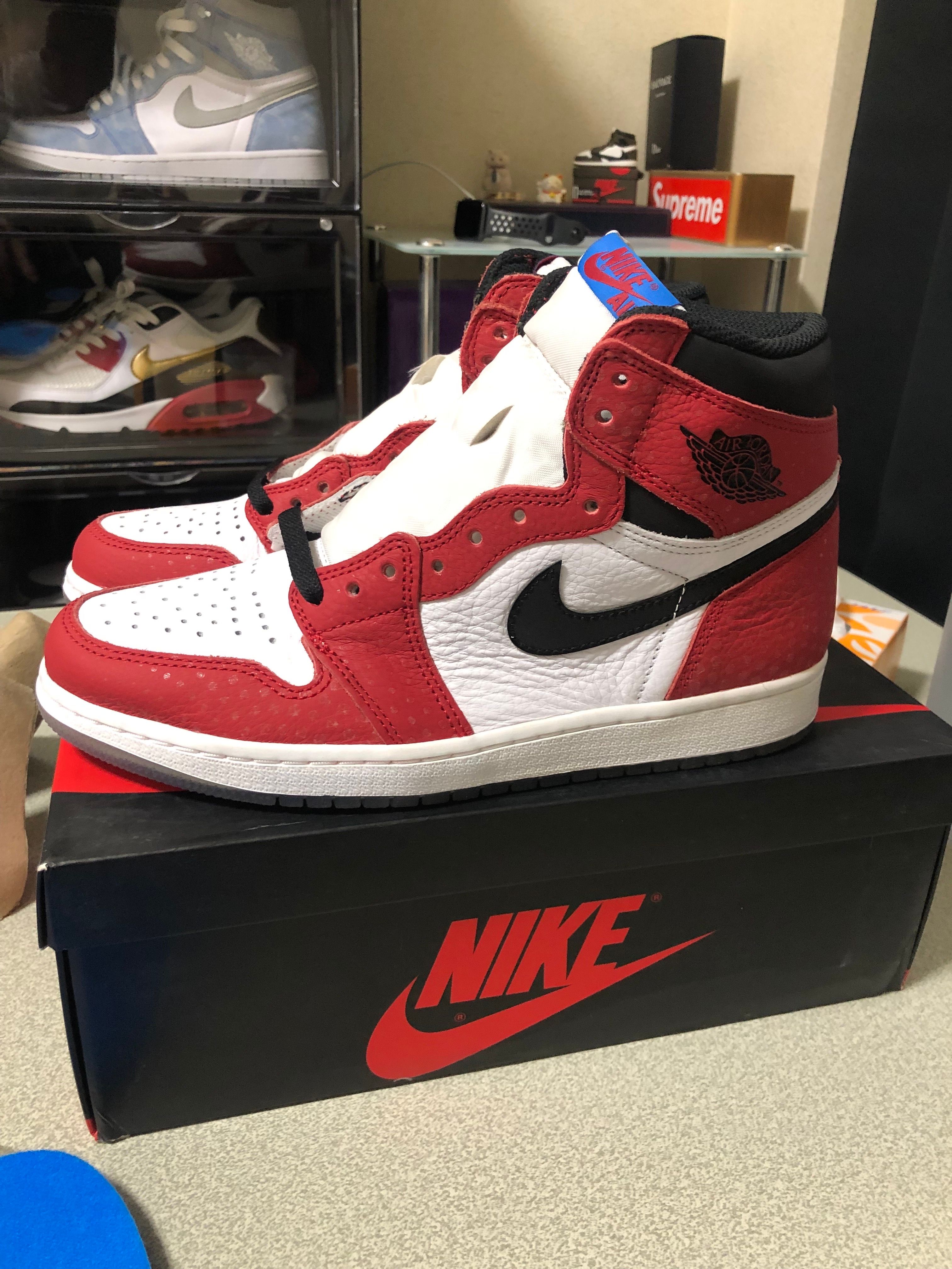 Spiderman × Nike Air Jordan 1 Origin Story "Gym Red/White/Photo Blue/Black"