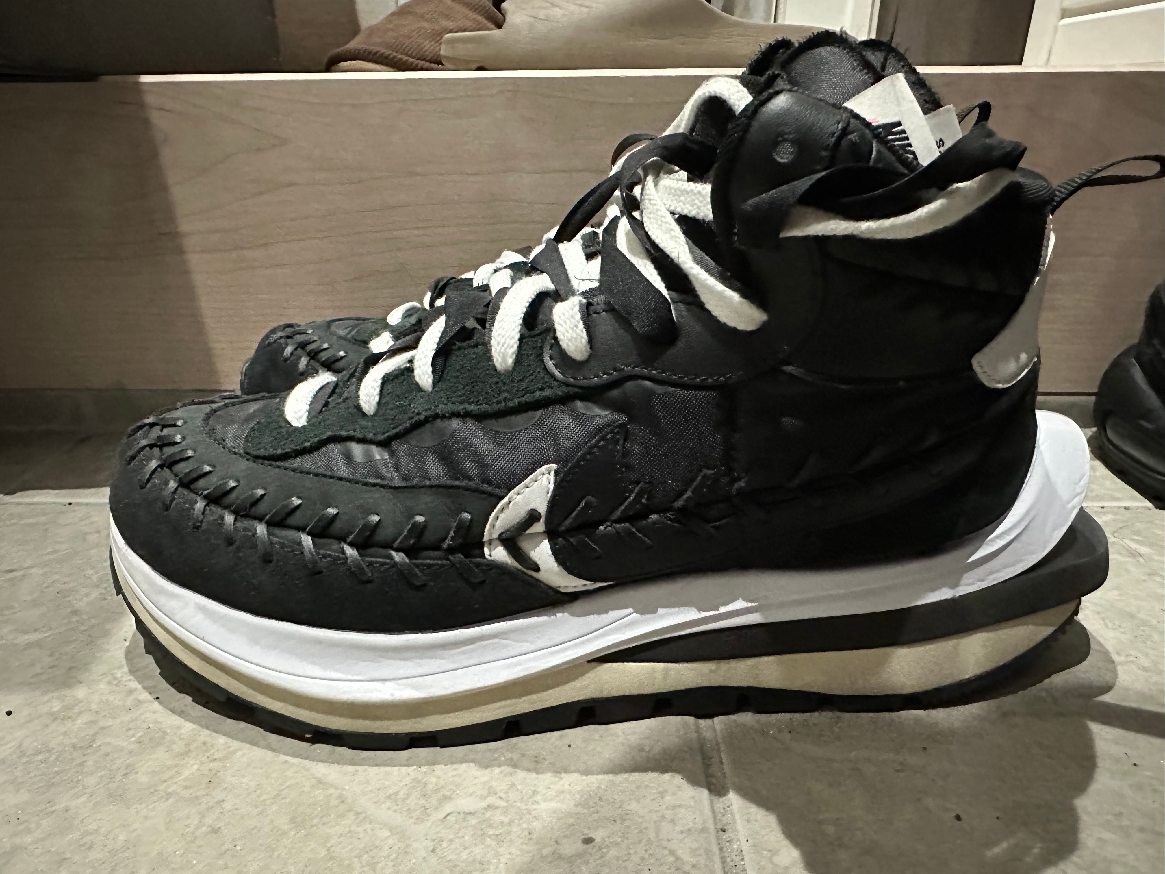 Jean-Paul Gaultier × sacai × Nike Vapor Waffle "Black/Black-White"